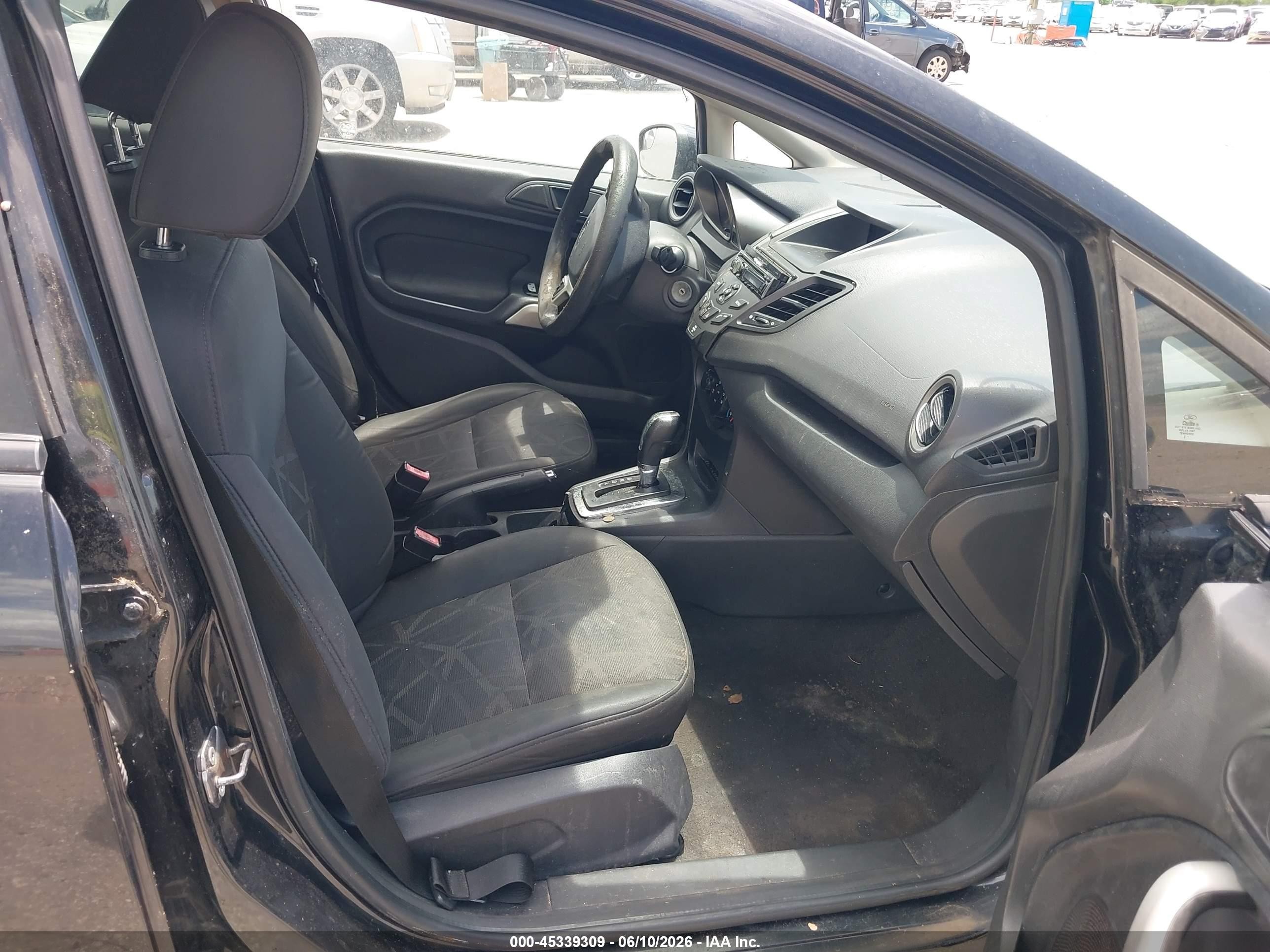 2013 Ford Fiesta Se Black vin: 3FADP4EJ8DM186787