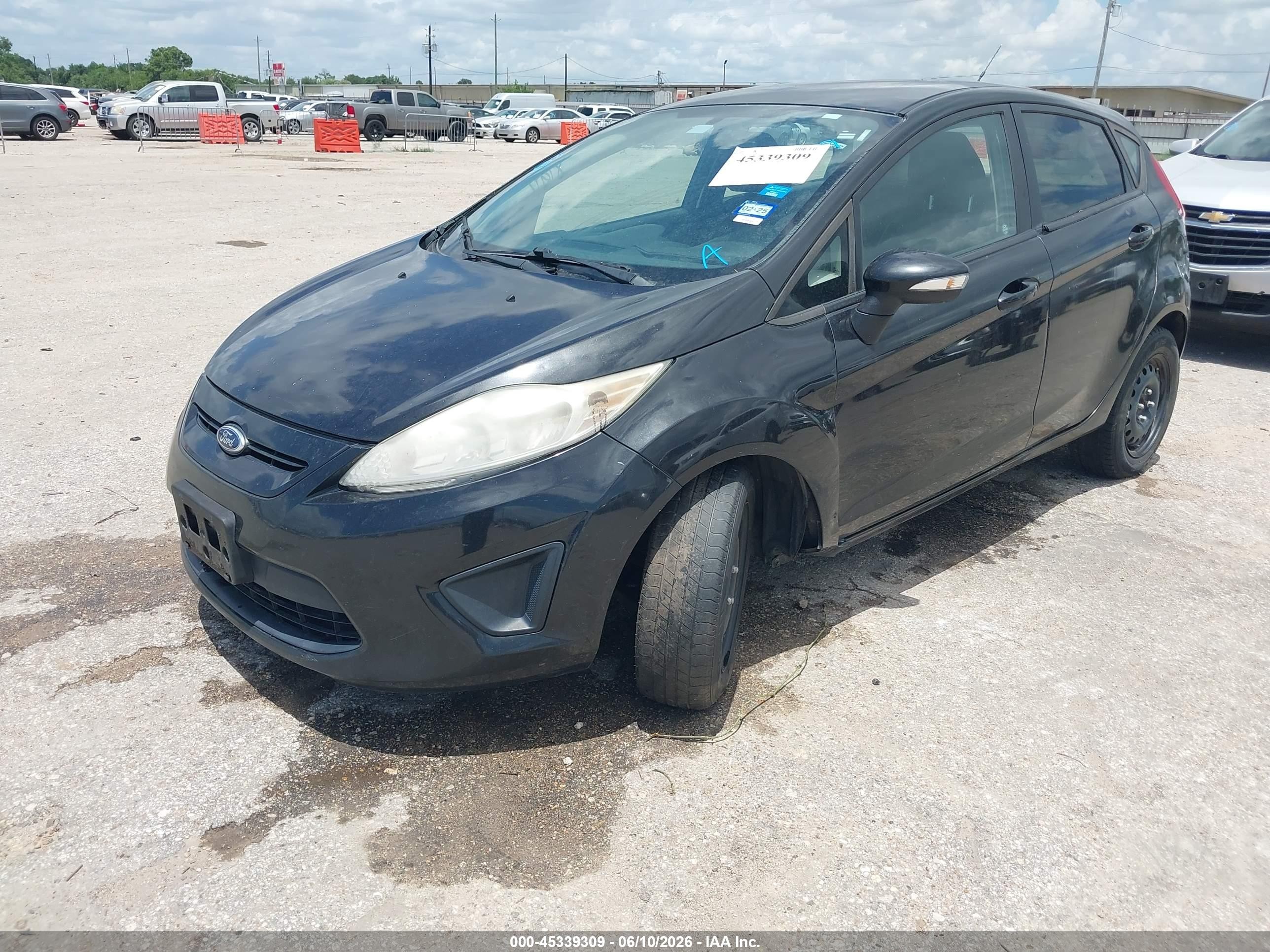 2013 Ford Fiesta Se Black vin: 3FADP4EJ8DM186787