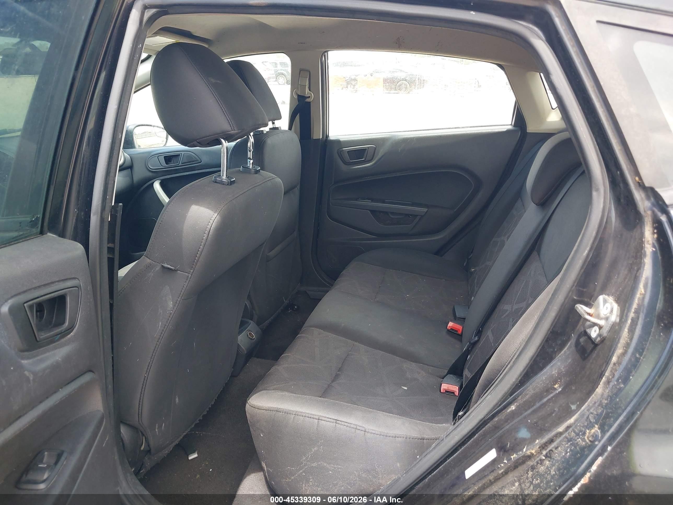 2013 Ford Fiesta Se Black vin: 3FADP4EJ8DM186787