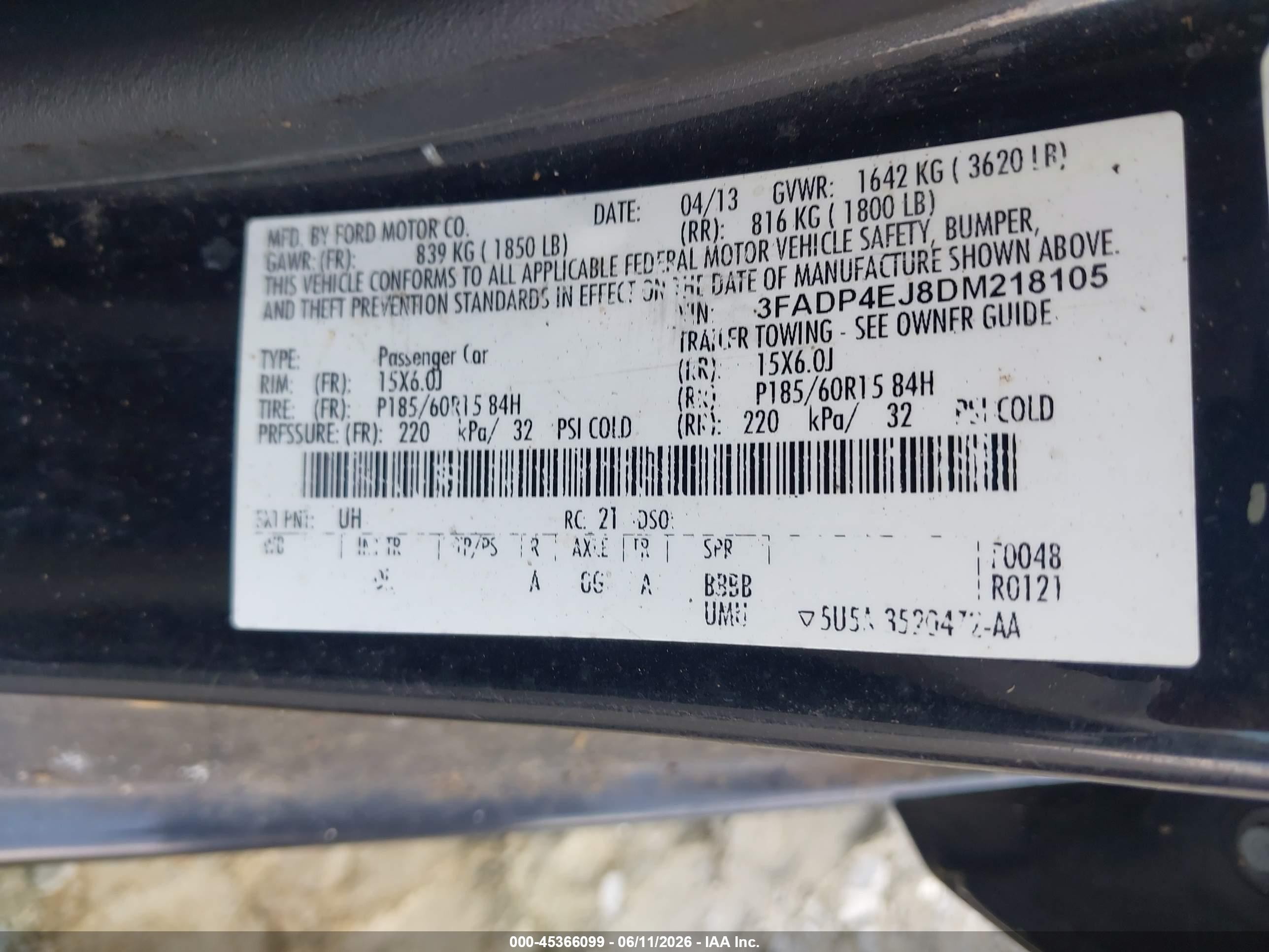 2013 Ford Fiesta Se Gray vin: 3FADP4EJ8DM218105