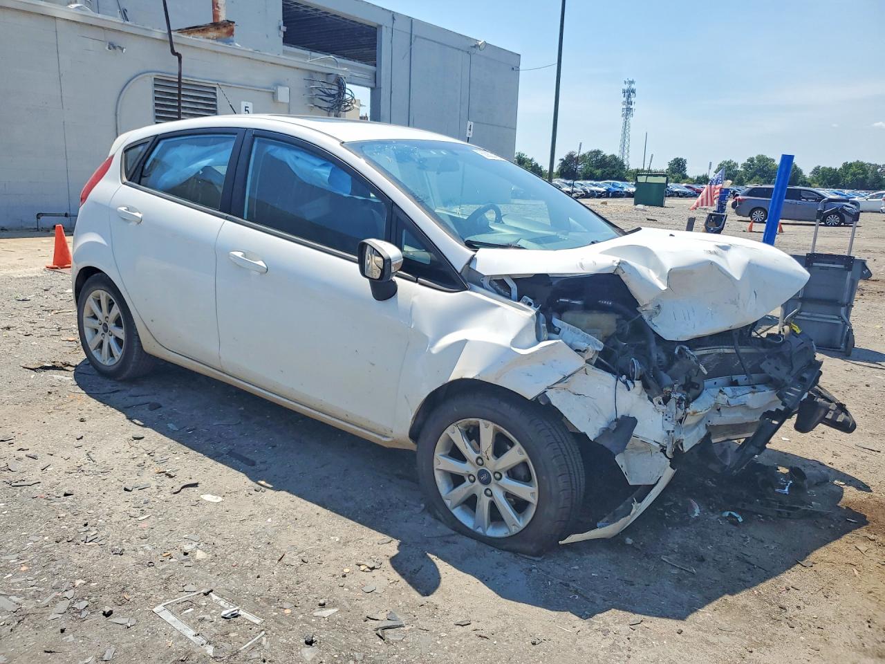 2013 Ford Fiesta Se White vin: 3FADP4EJ8DM225734