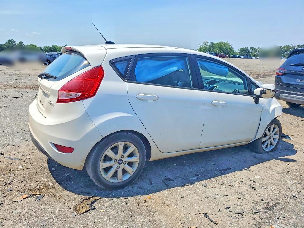 2013 Ford Fiesta Se White vin: 3FADP4EJ8DM225734