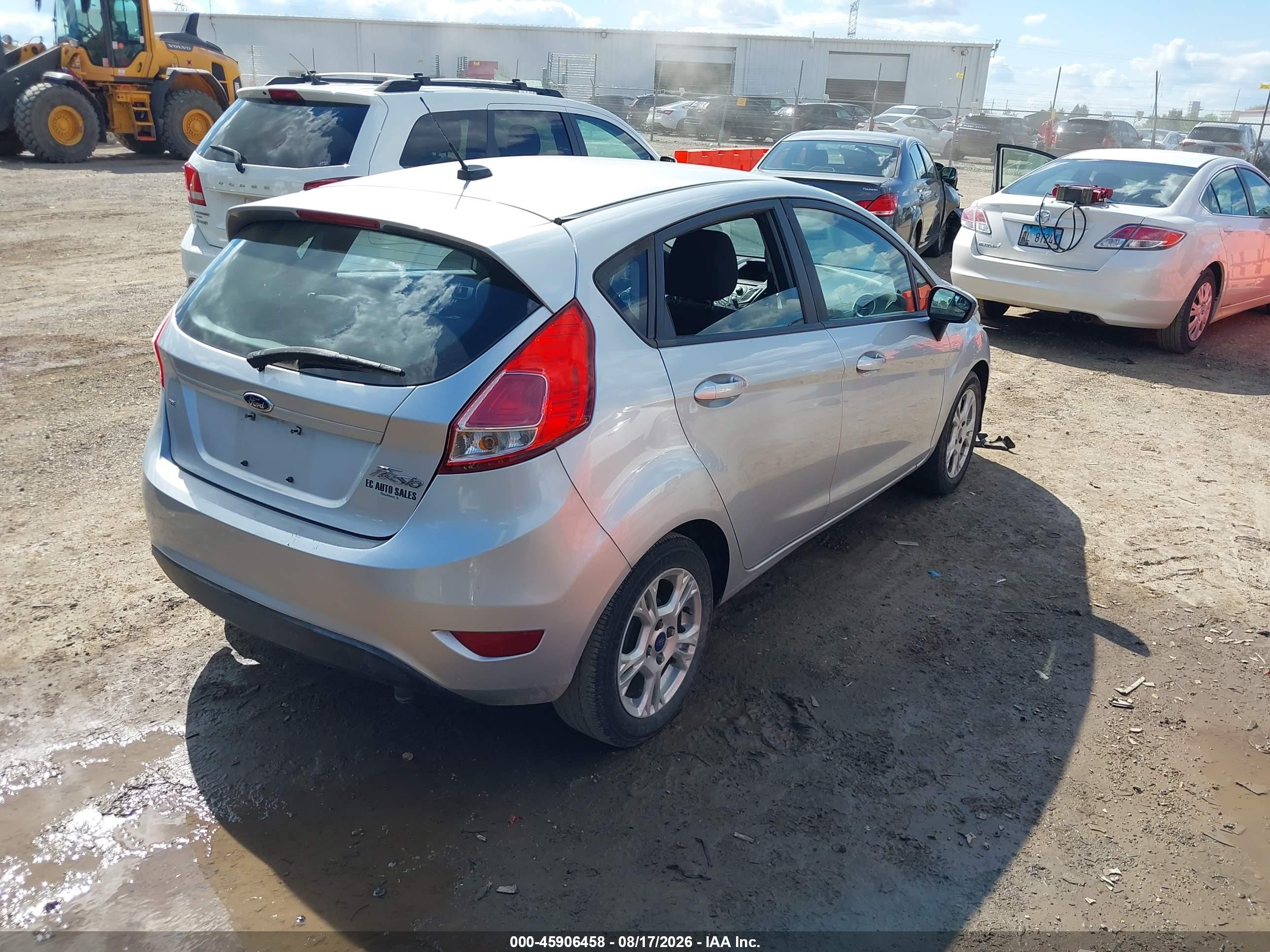 2014 Ford Fiesta Se Gray vin: 3FADP4EJ8EM102680