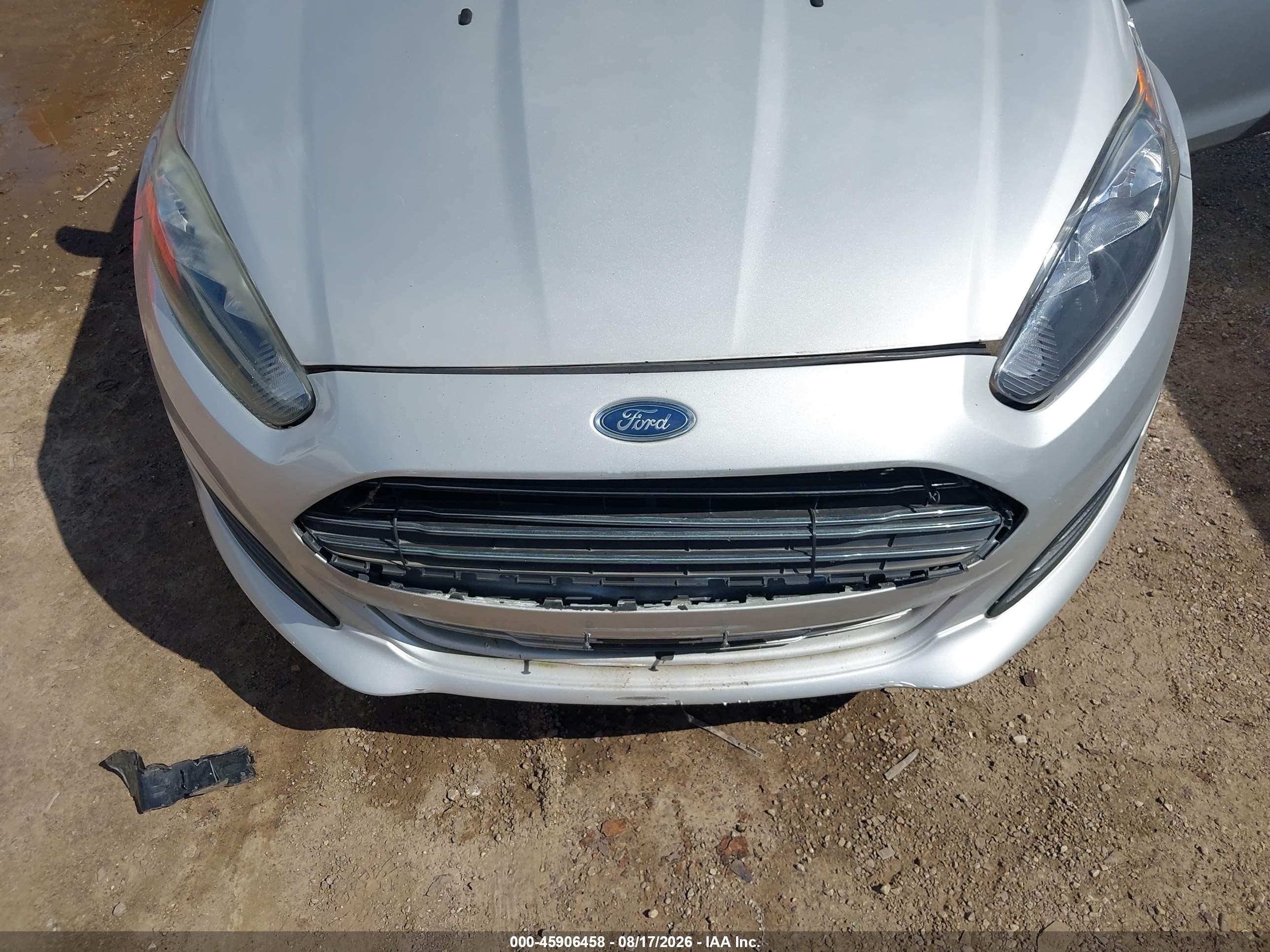 2014 Ford Fiesta Se Gray vin: 3FADP4EJ8EM102680