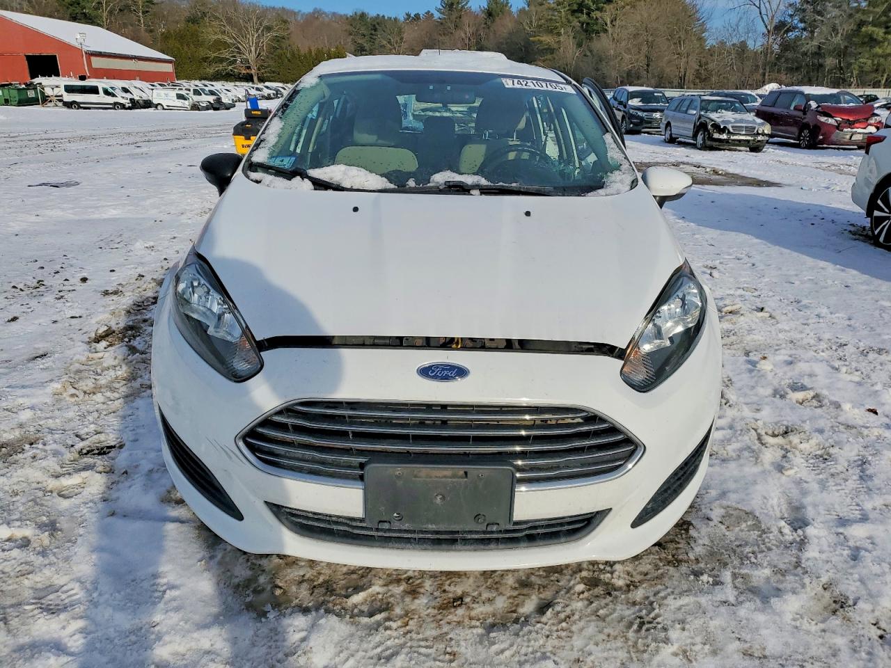2014 Ford Fiesta Se White vin: 3FADP4EJ8EM125604