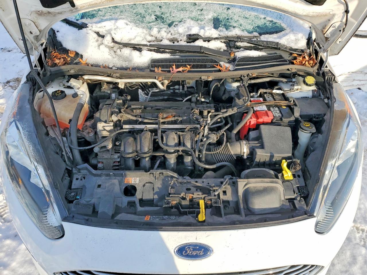 2014 Ford Fiesta Se White vin: 3FADP4EJ8EM125604