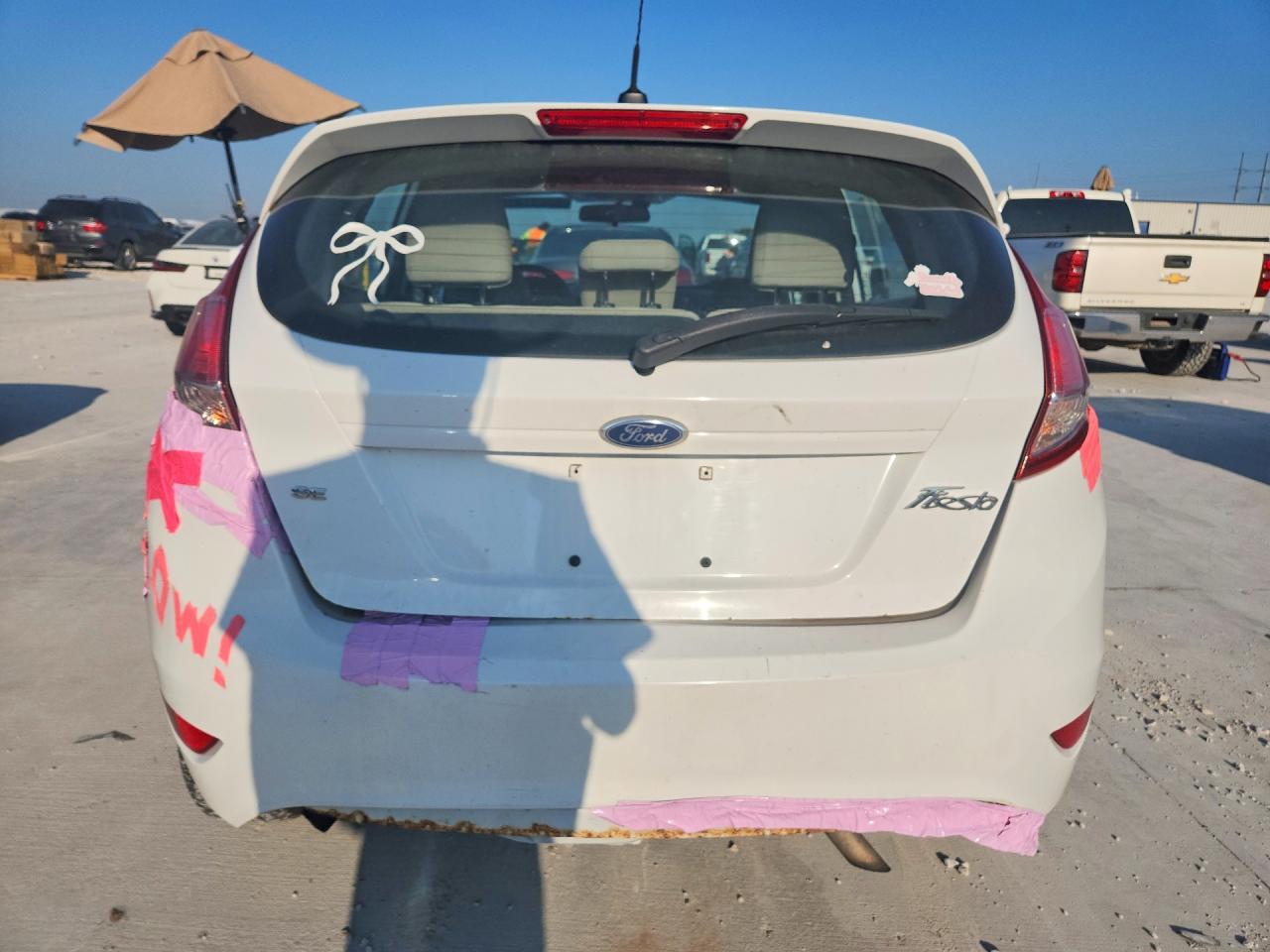 2014 Ford Fiesta Se White vin: 3FADP4EJ8EM125604