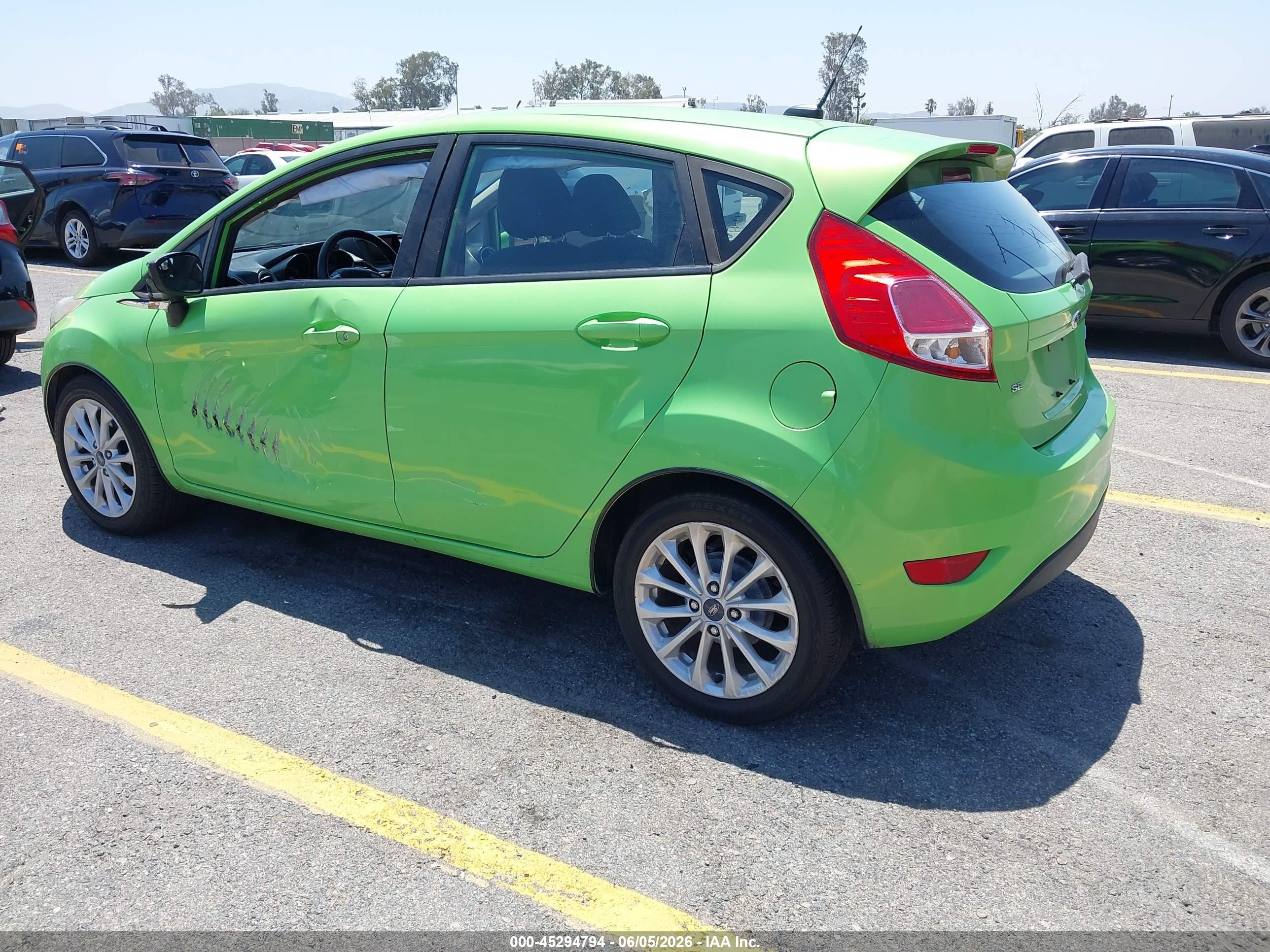2014 Ford Fiesta Se Green vin: 3FADP4EJ8EM142628