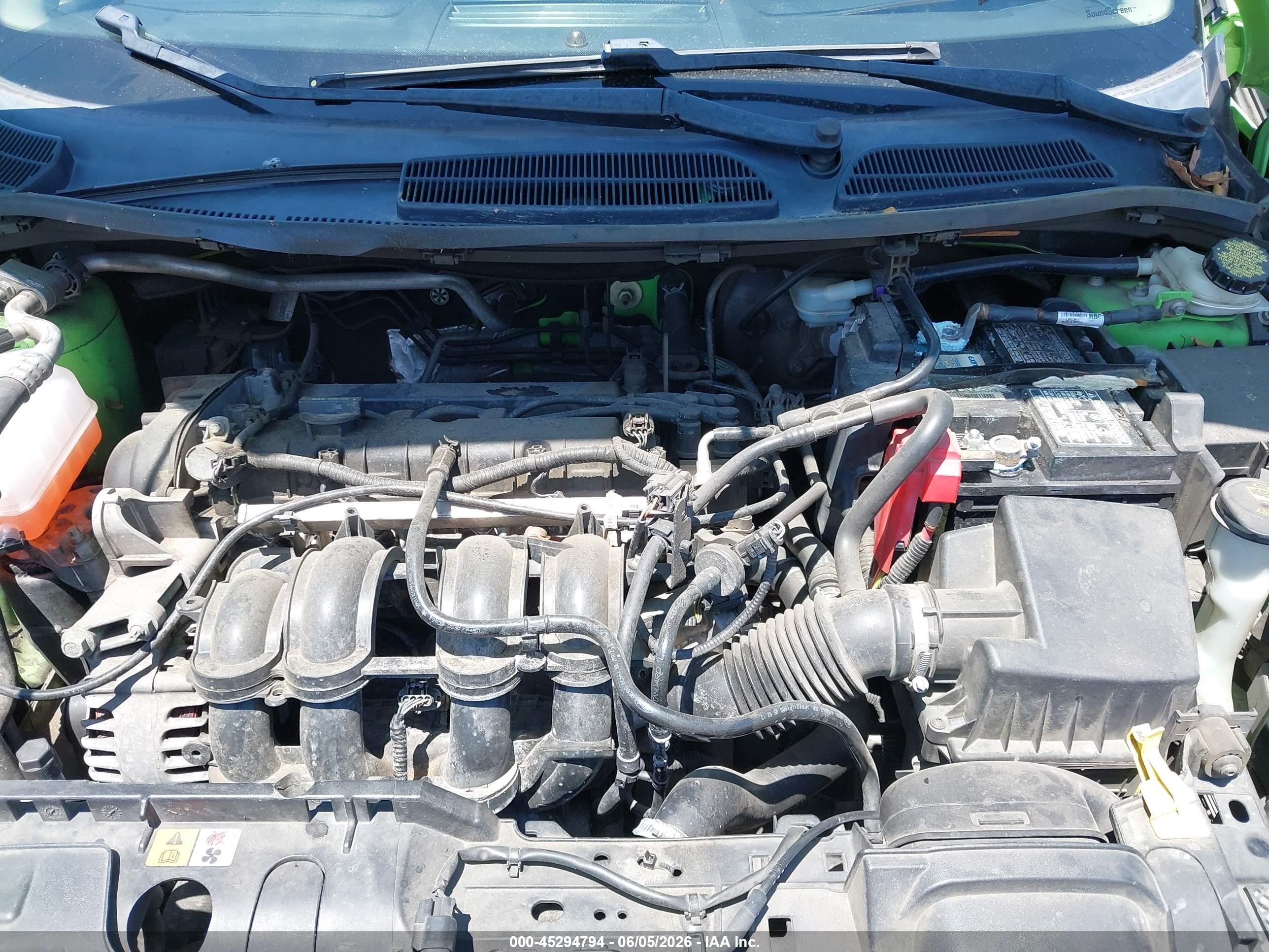 2014 Ford Fiesta Se Green vin: 3FADP4EJ8EM142628