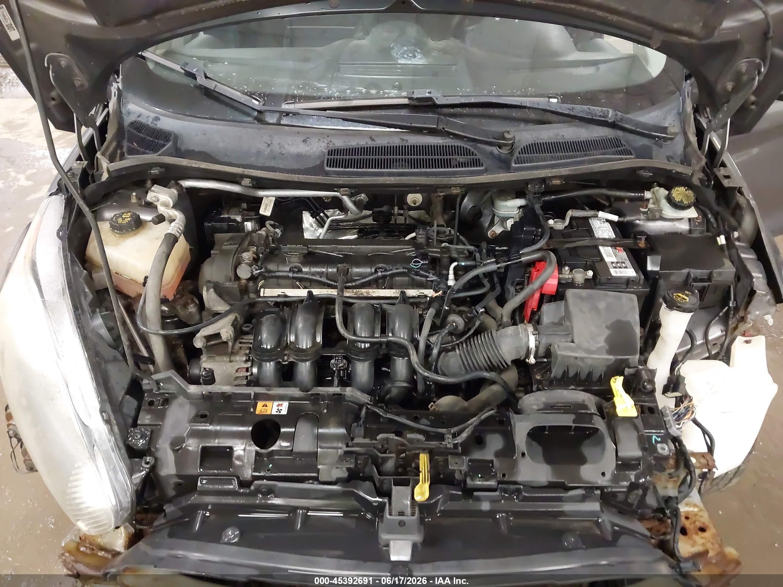 2014 Ford Fiesta Se Gray vin: 3FADP4EJ8EM194678