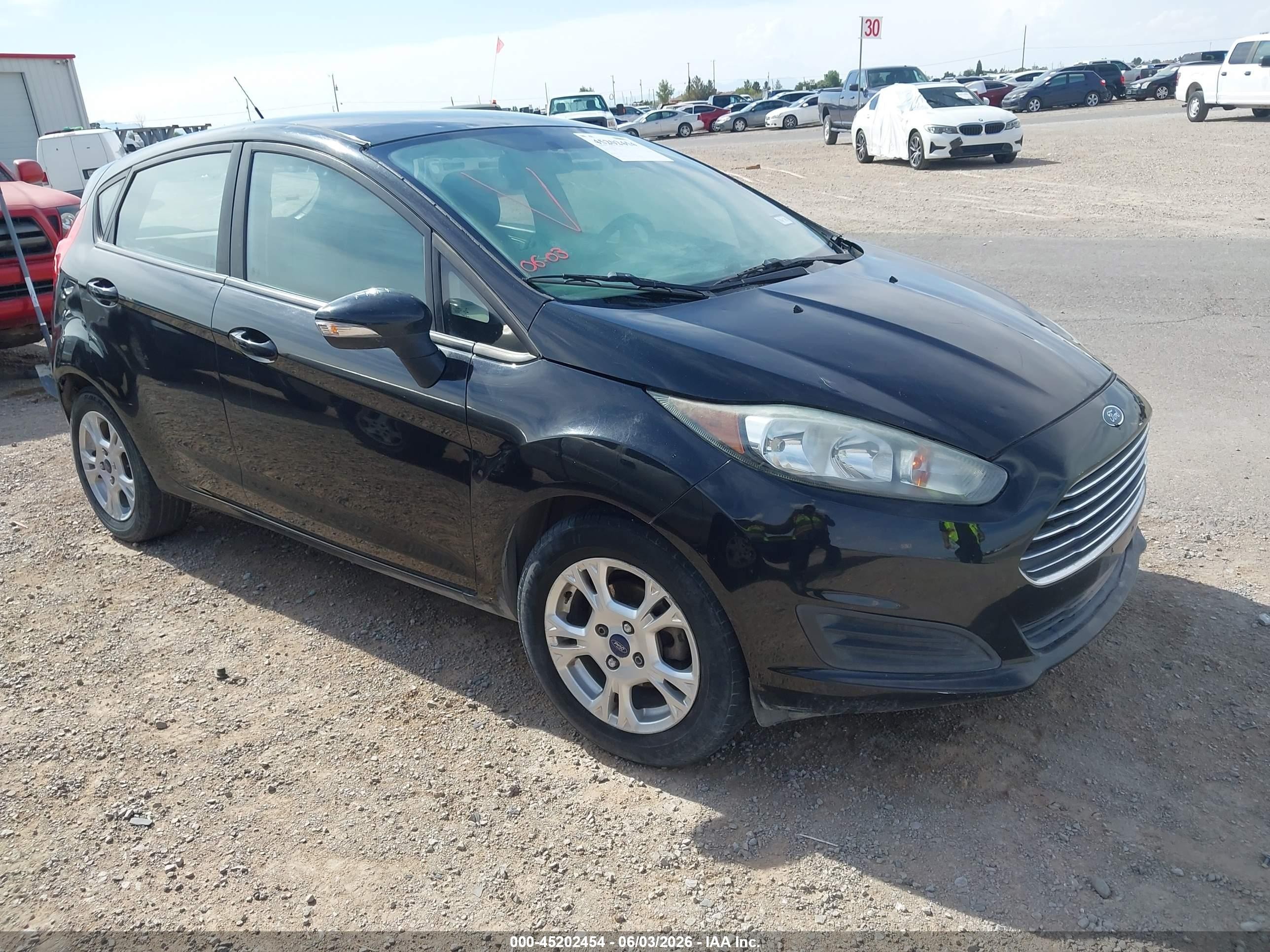 2015 Ford Fiesta Se Black vin: 3FADP4EJ8FM107864