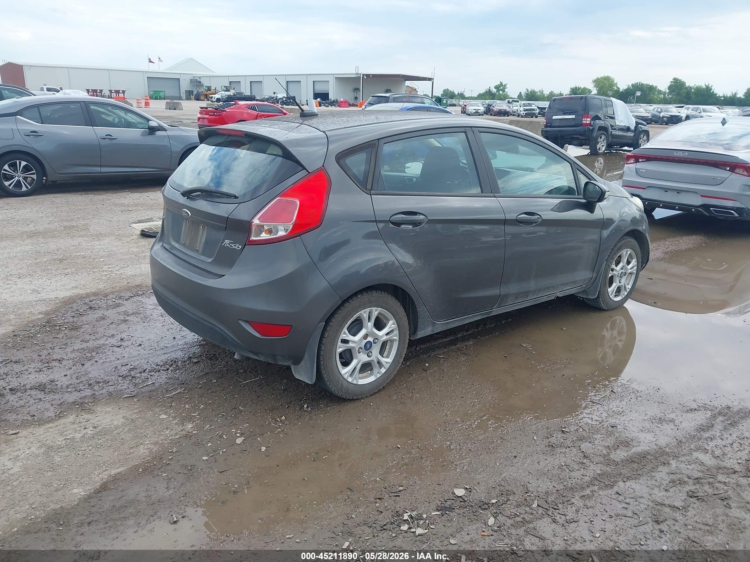 2015 Ford Fiesta Se Gray vin: 3FADP4EJ8FM190387