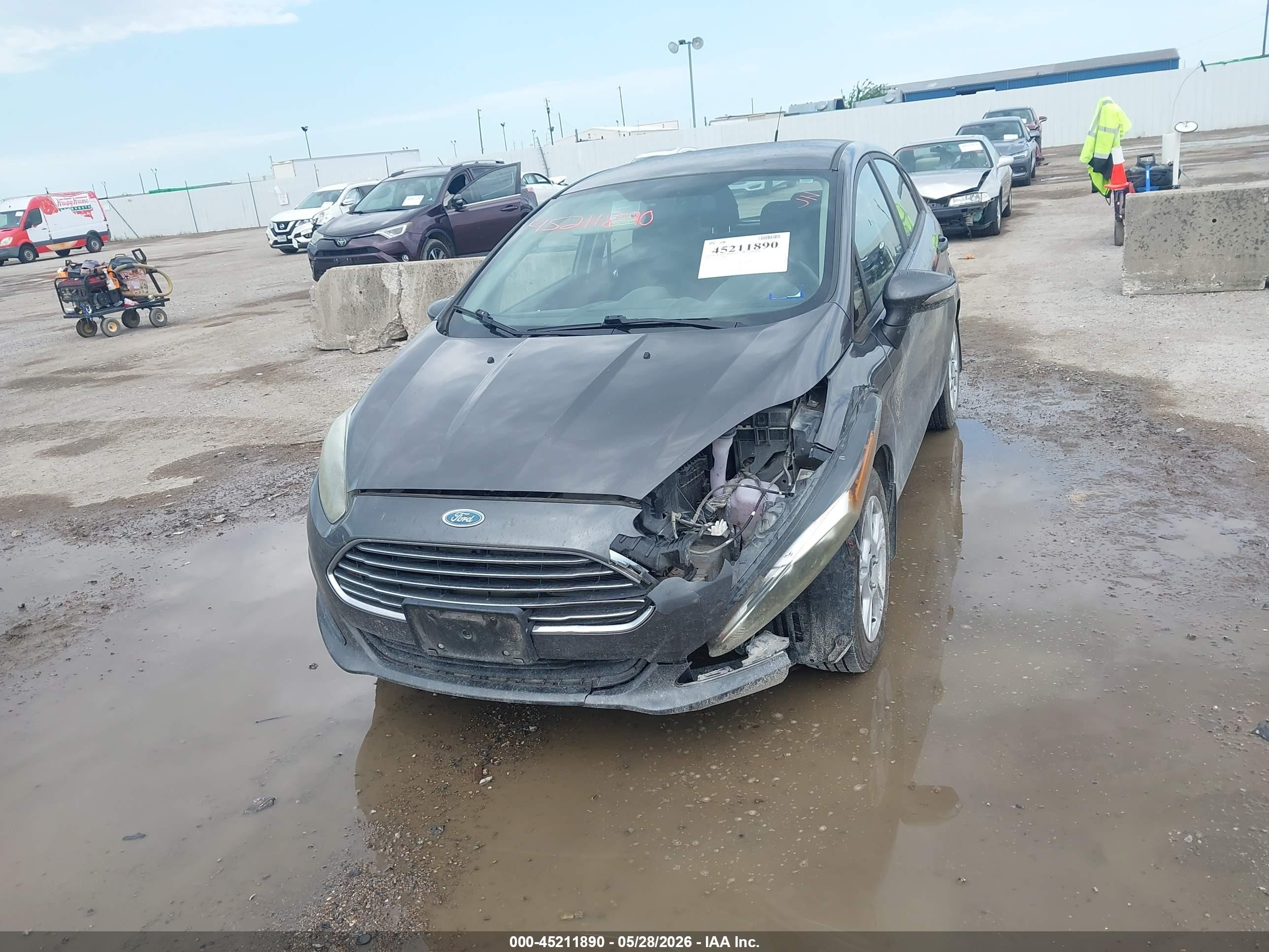2015 Ford Fiesta Se Gray vin: 3FADP4EJ8FM190387