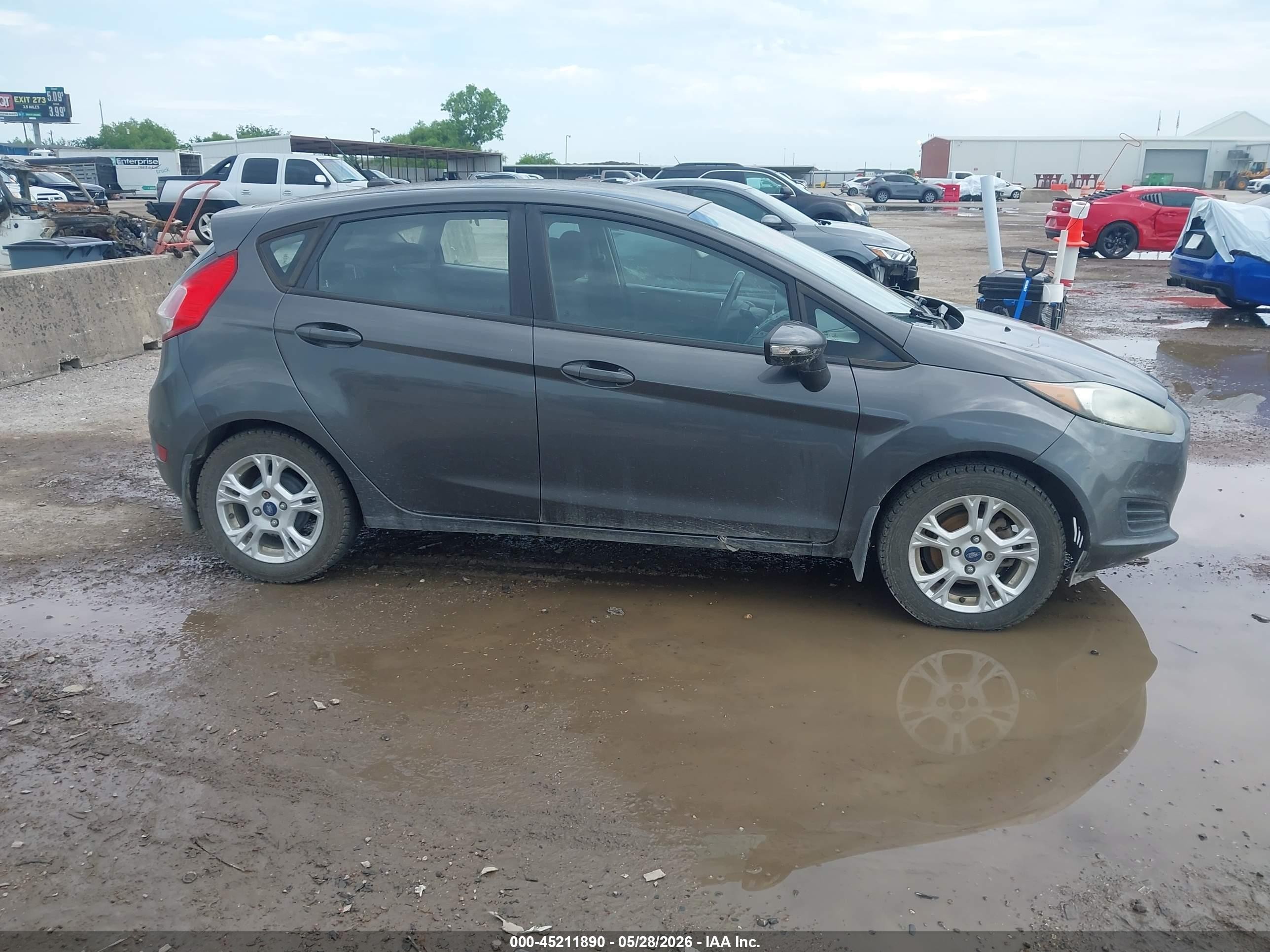 2015 Ford Fiesta Se Gray vin: 3FADP4EJ8FM190387