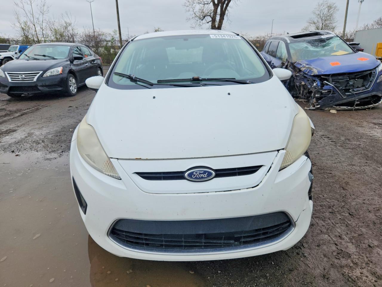 2011 Ford Fiesta Se White vin: 3FADP4EJ9BM126529
