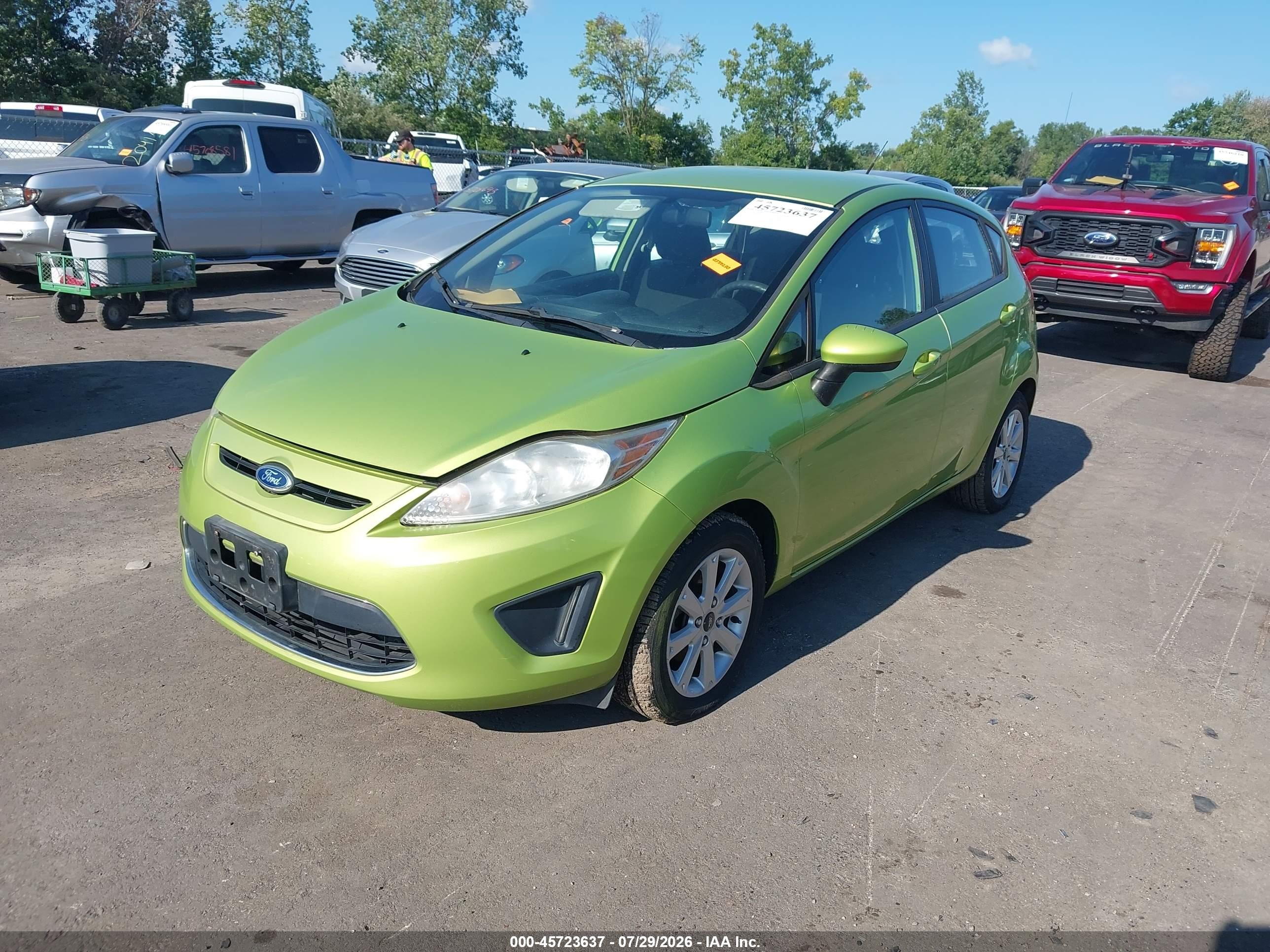 2011 Ford Fiesta Se Green vin: 3FADP4EJ9BM147932