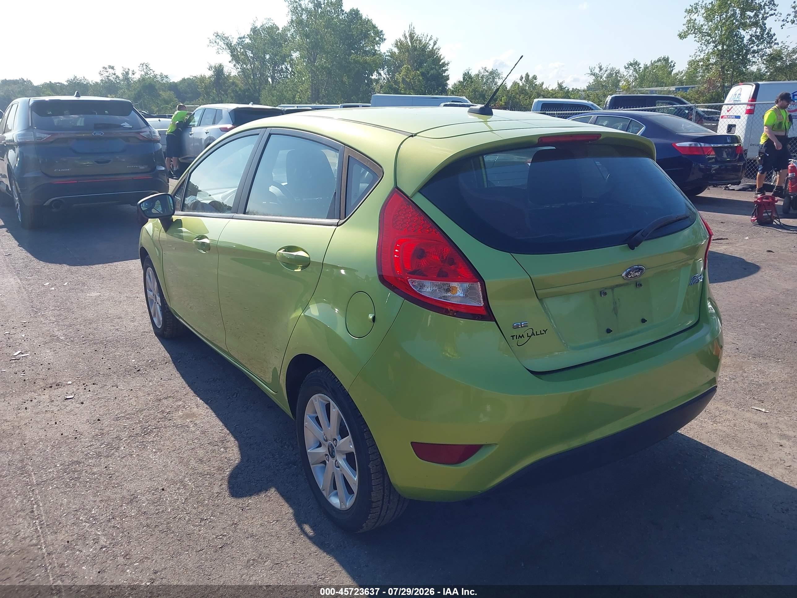 2011 Ford Fiesta Se Green vin: 3FADP4EJ9BM147932
