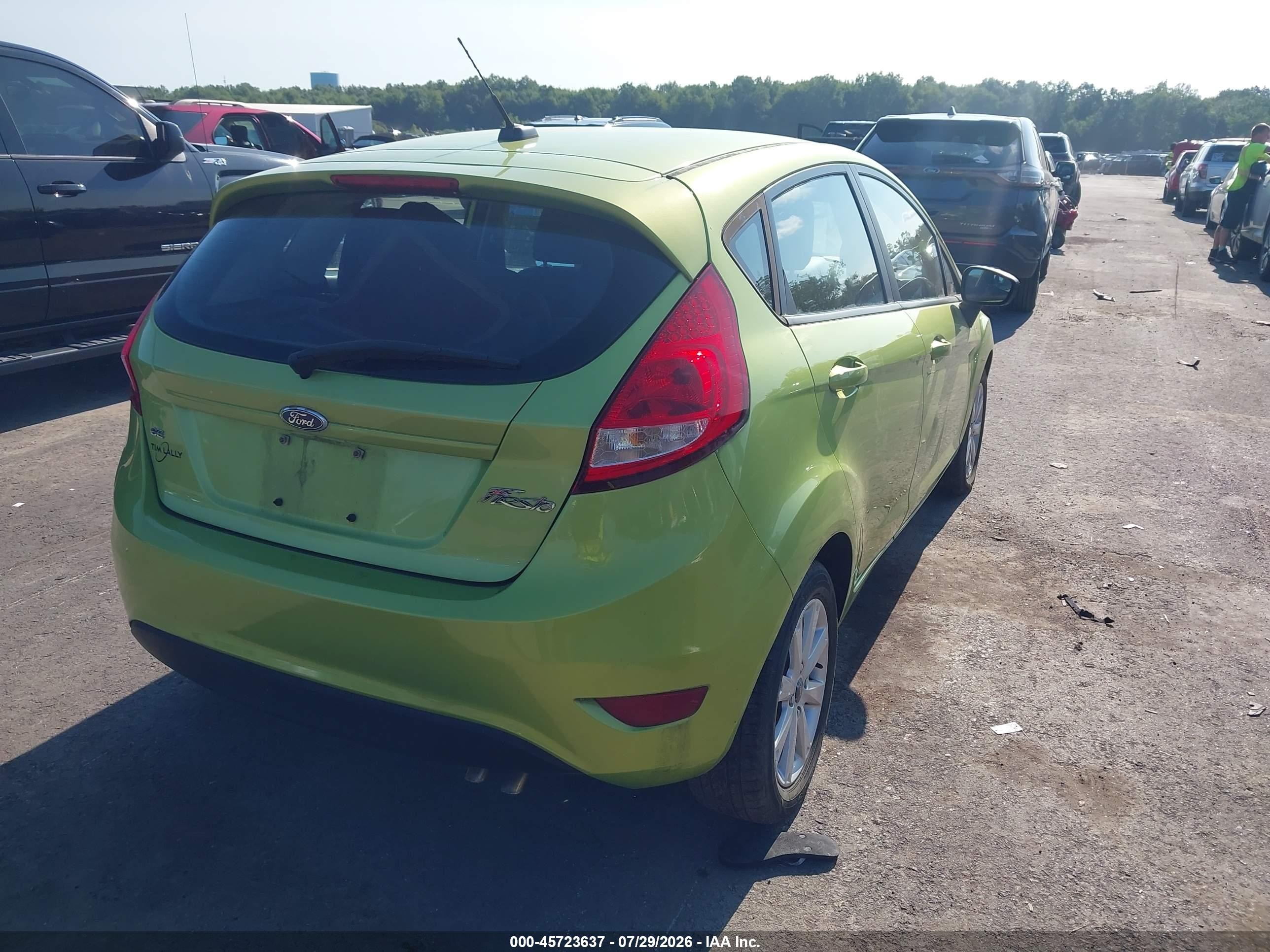 2011 Ford Fiesta Se Green vin: 3FADP4EJ9BM147932