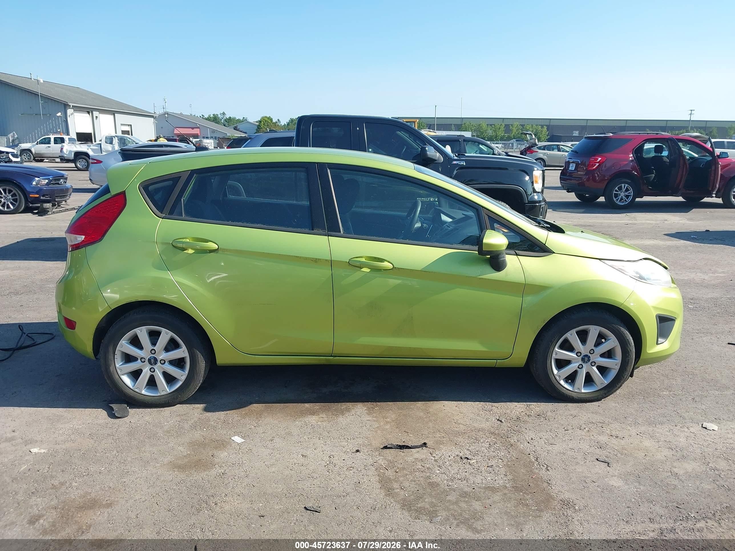 2011 Ford Fiesta Se Green vin: 3FADP4EJ9BM147932