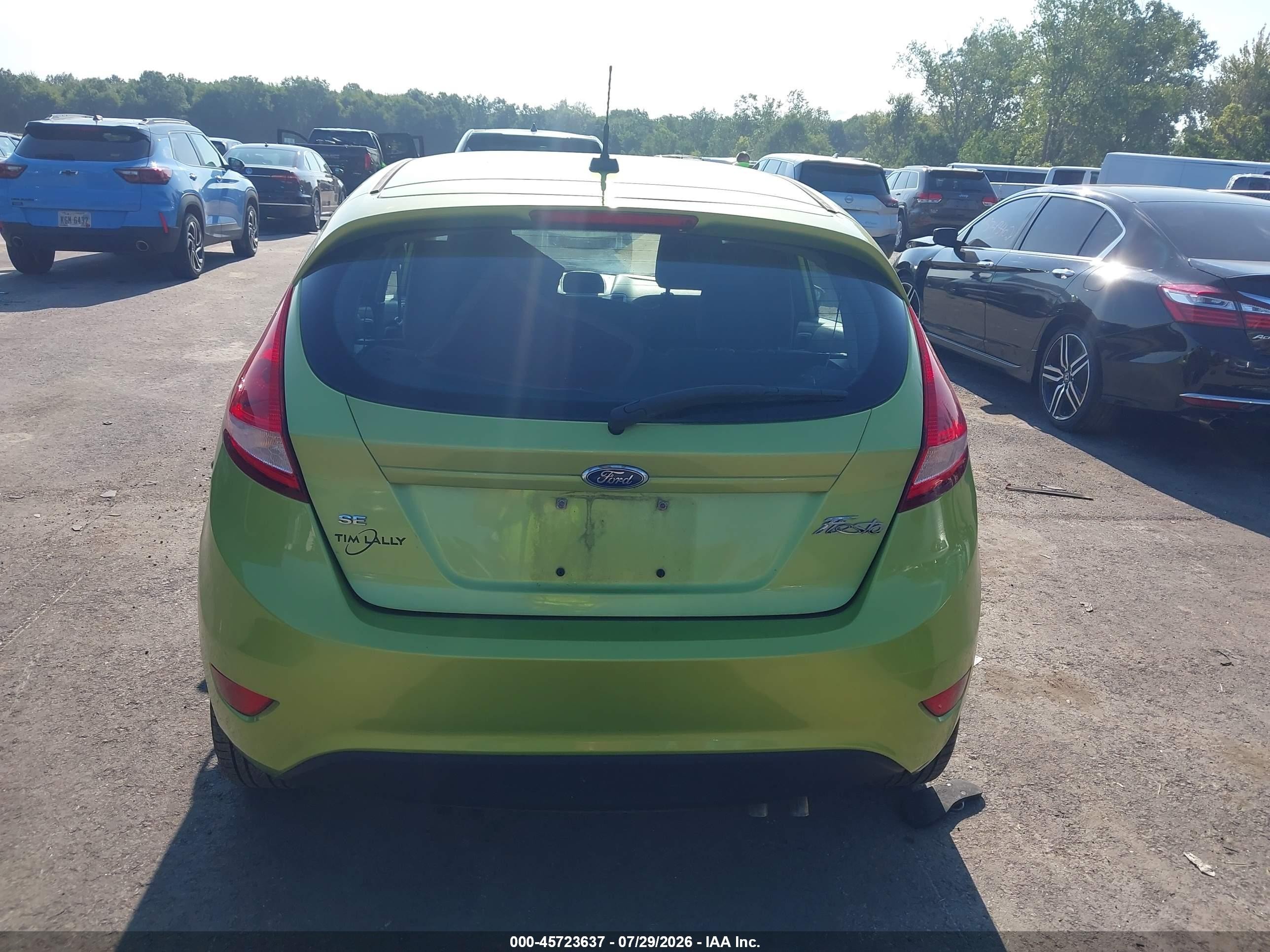 2011 Ford Fiesta Se Green vin: 3FADP4EJ9BM147932