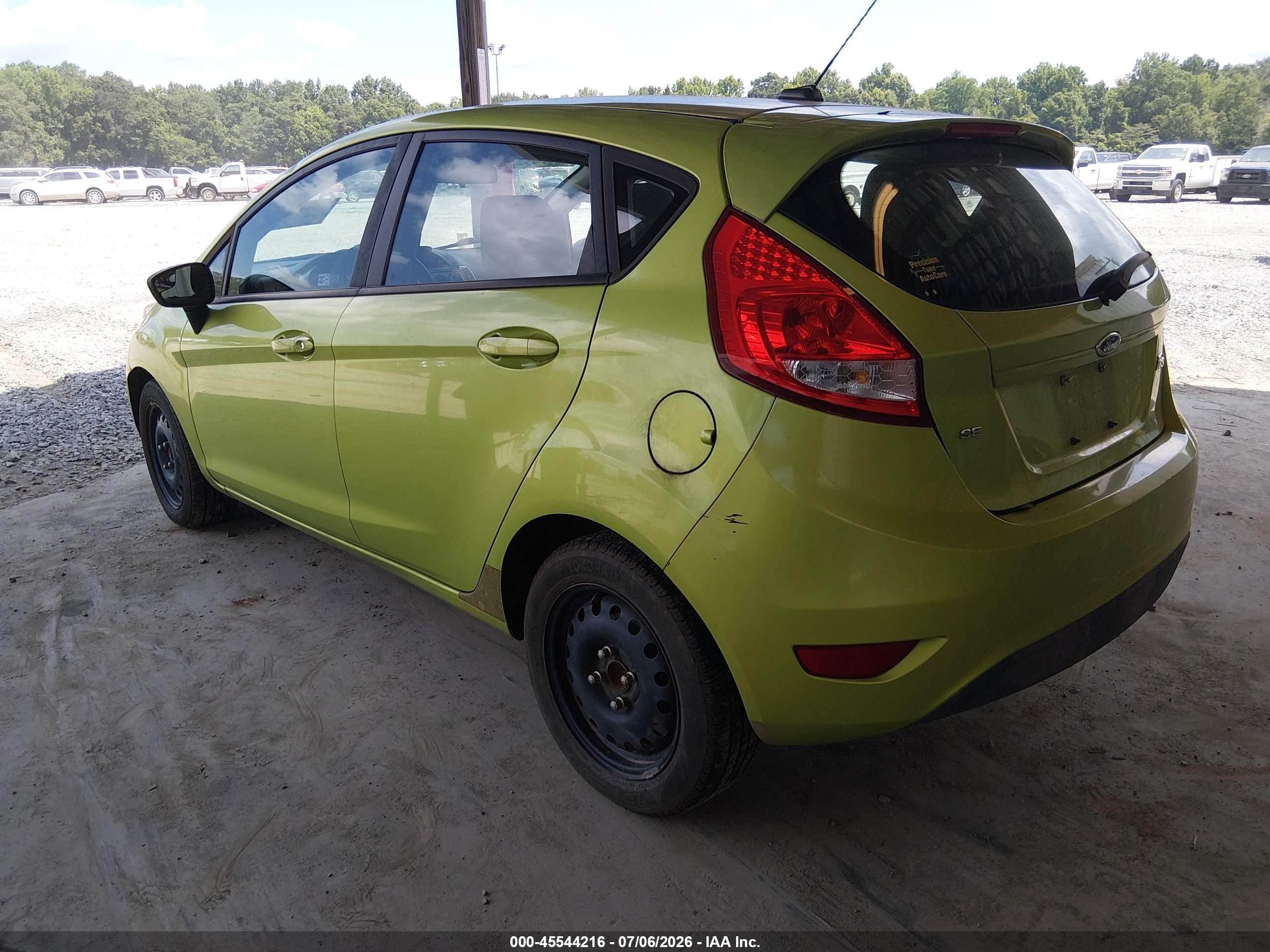 2011 Ford Fiesta Se Green vin: 3FADP4EJ9BM166352