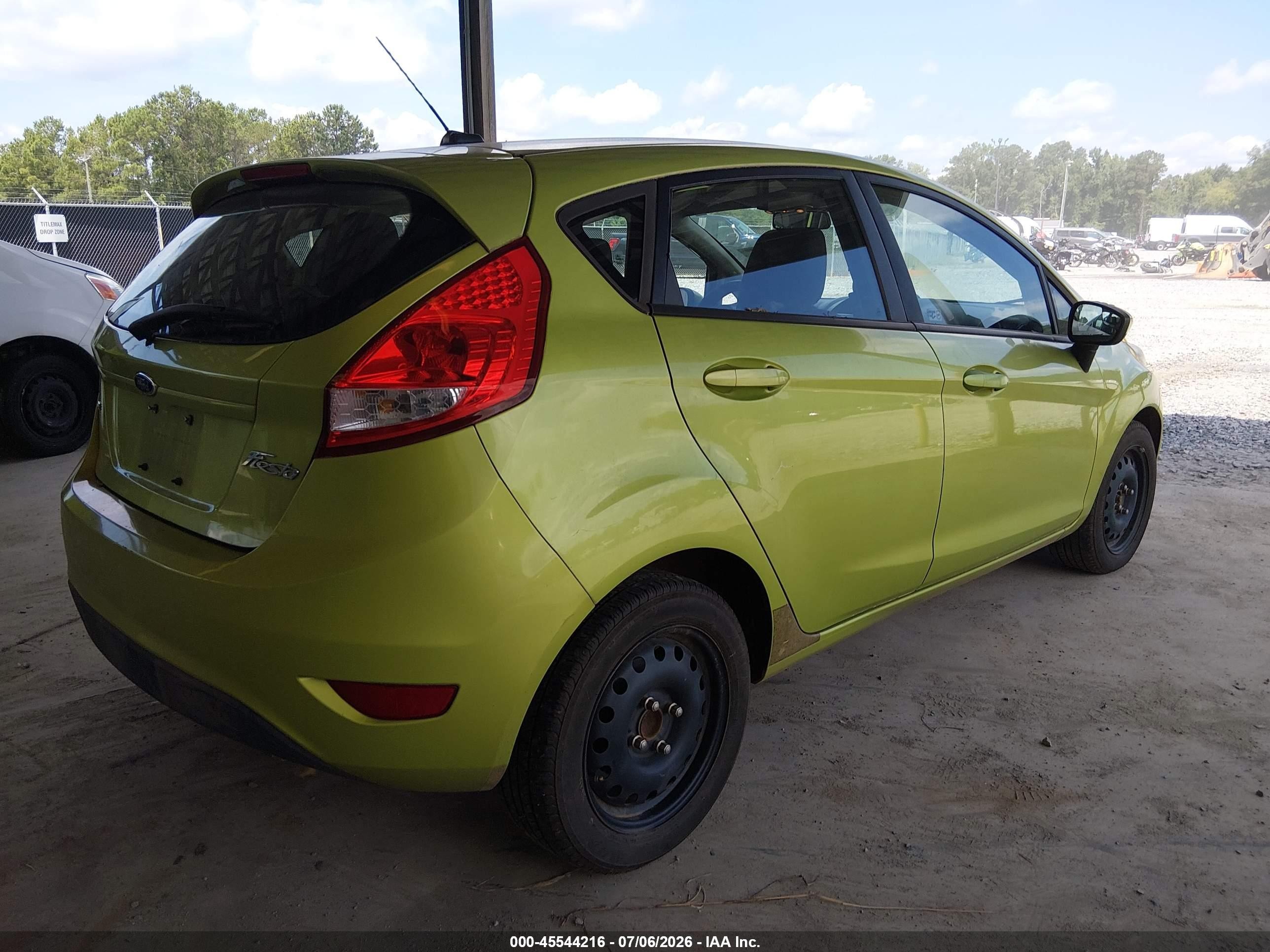 2011 Ford Fiesta Se Green vin: 3FADP4EJ9BM166352