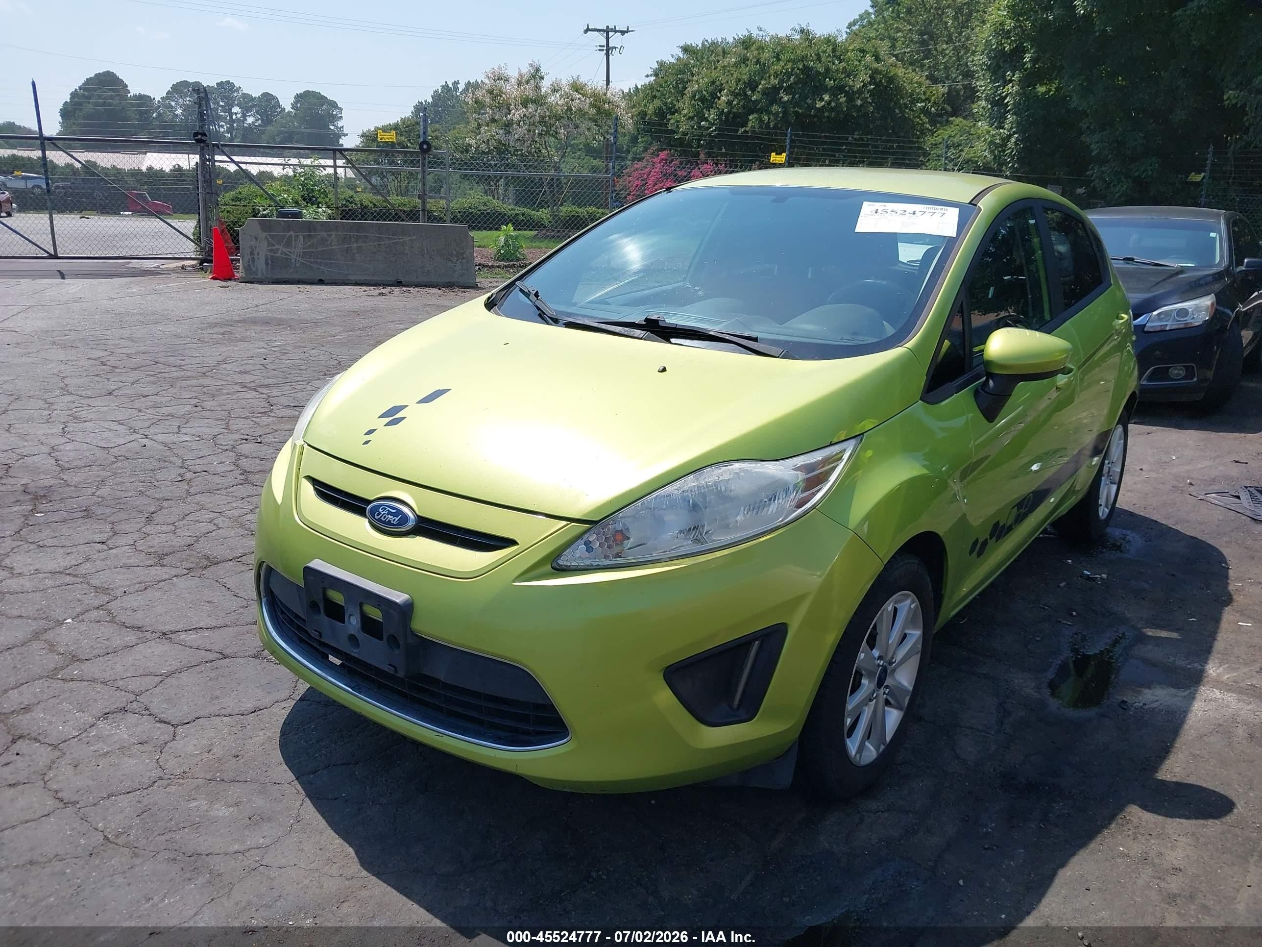 2011 Ford Fiesta Se Green vin: 3FADP4EJ9BM185922