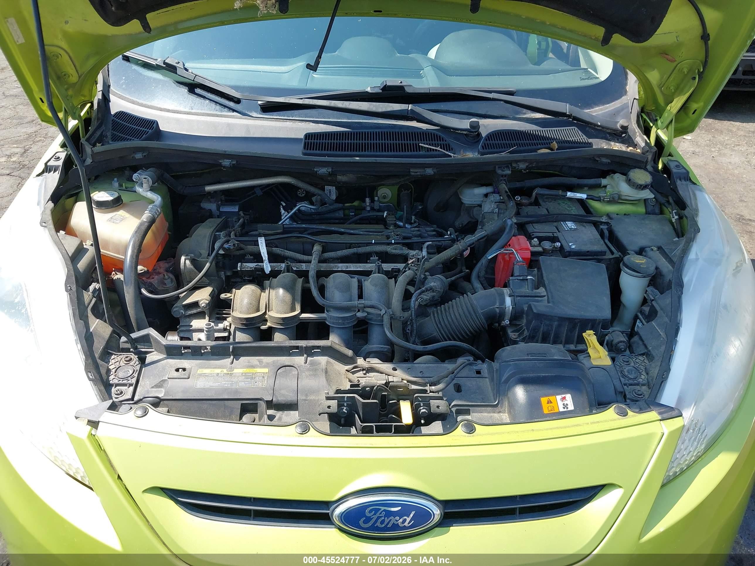 2011 Ford Fiesta Se Green vin: 3FADP4EJ9BM185922