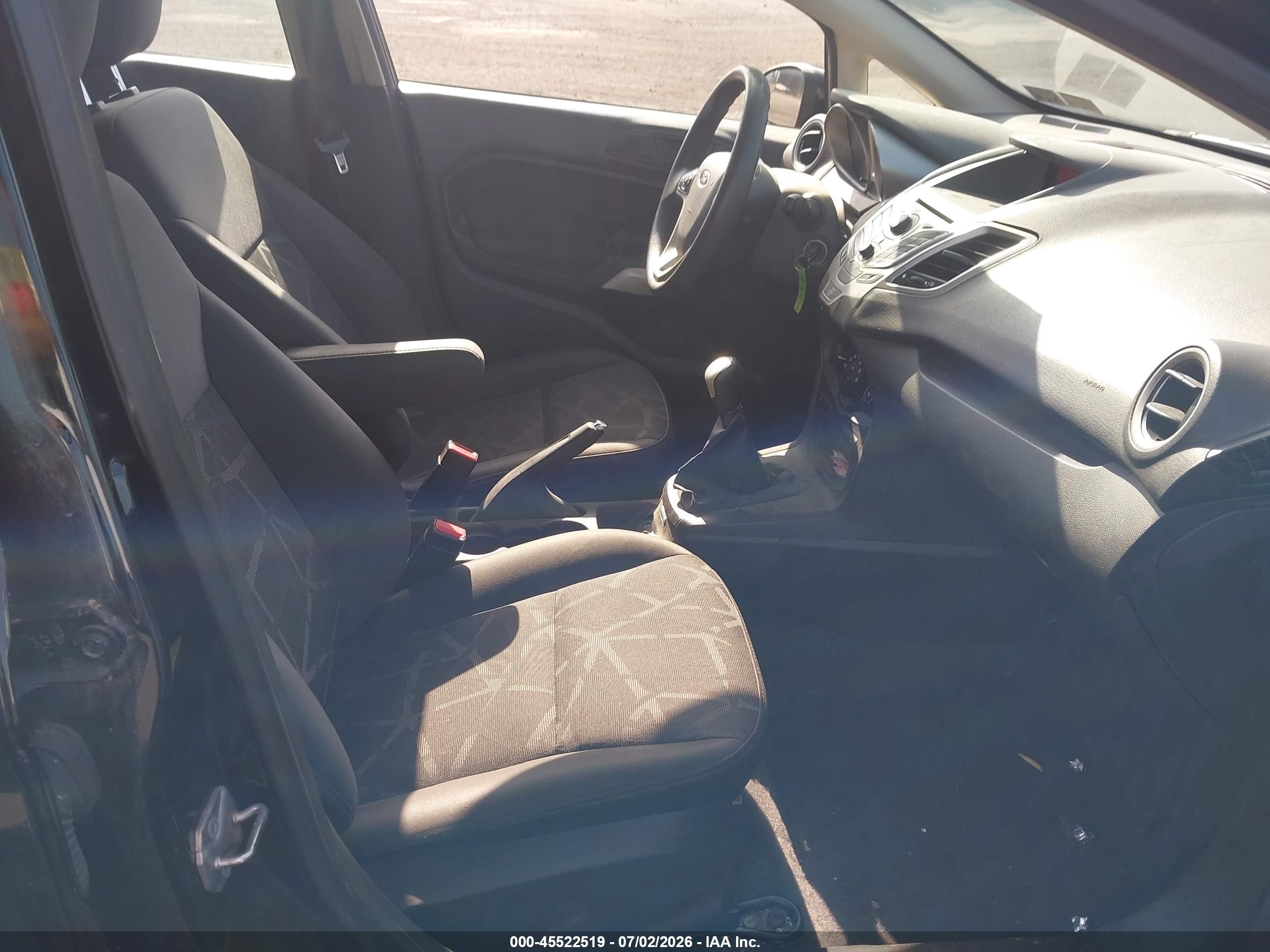 2012 Ford Fiesta Se Black vin: 3FADP4EJ9CM127942