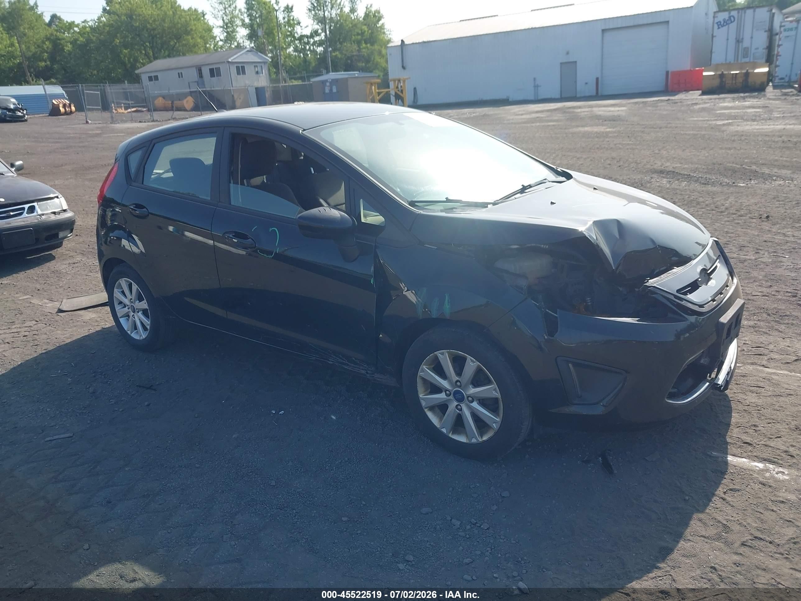 2012 Ford Fiesta Se Black vin: 3FADP4EJ9CM127942