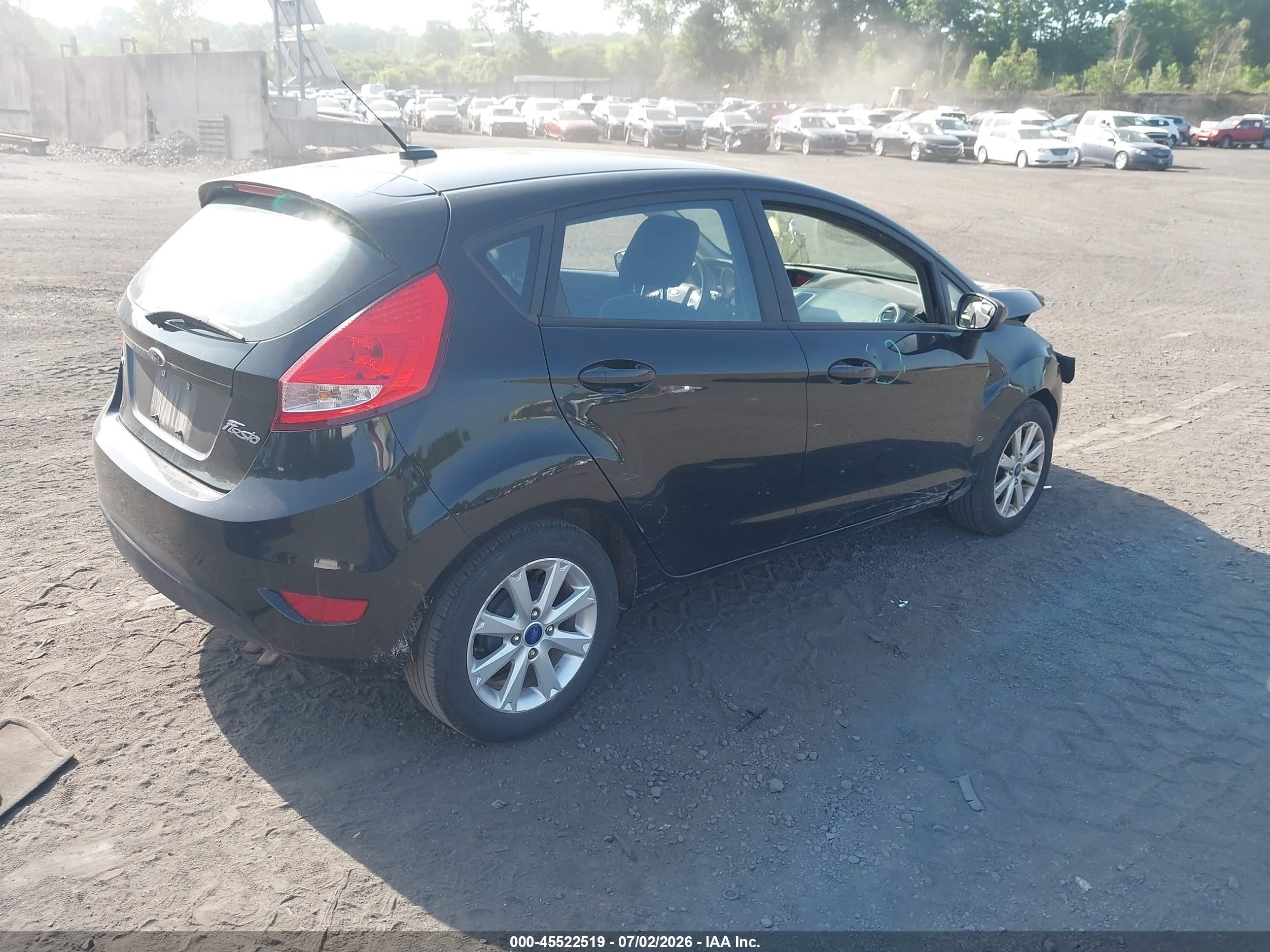 2012 Ford Fiesta Se Black vin: 3FADP4EJ9CM127942