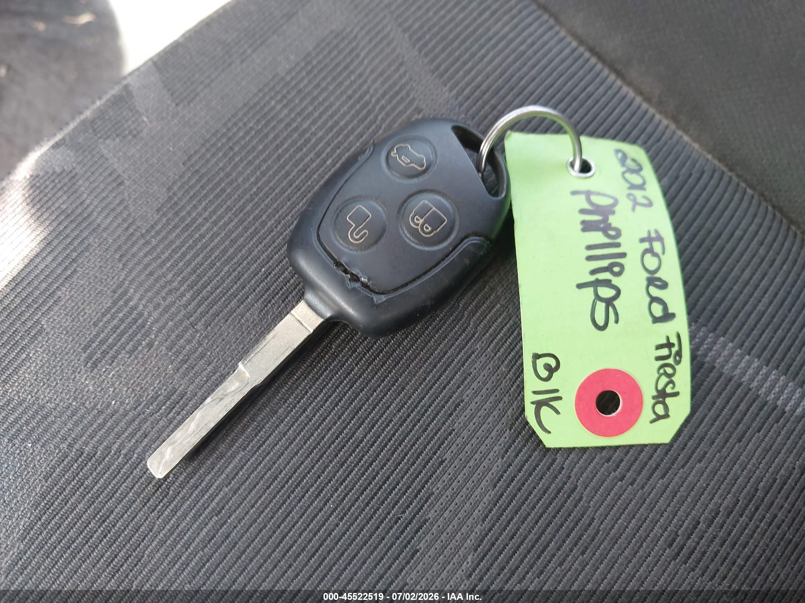 2012 Ford Fiesta Se Black vin: 3FADP4EJ9CM127942