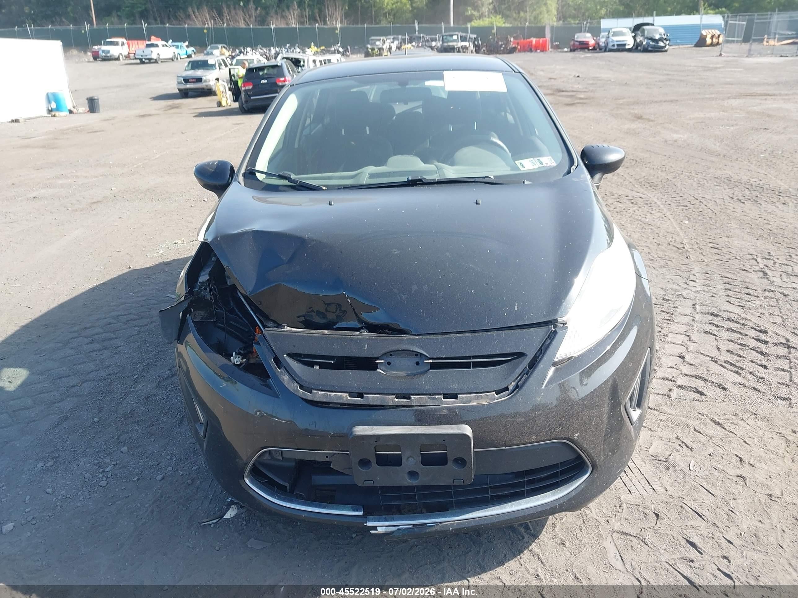 2012 Ford Fiesta Se Black vin: 3FADP4EJ9CM127942