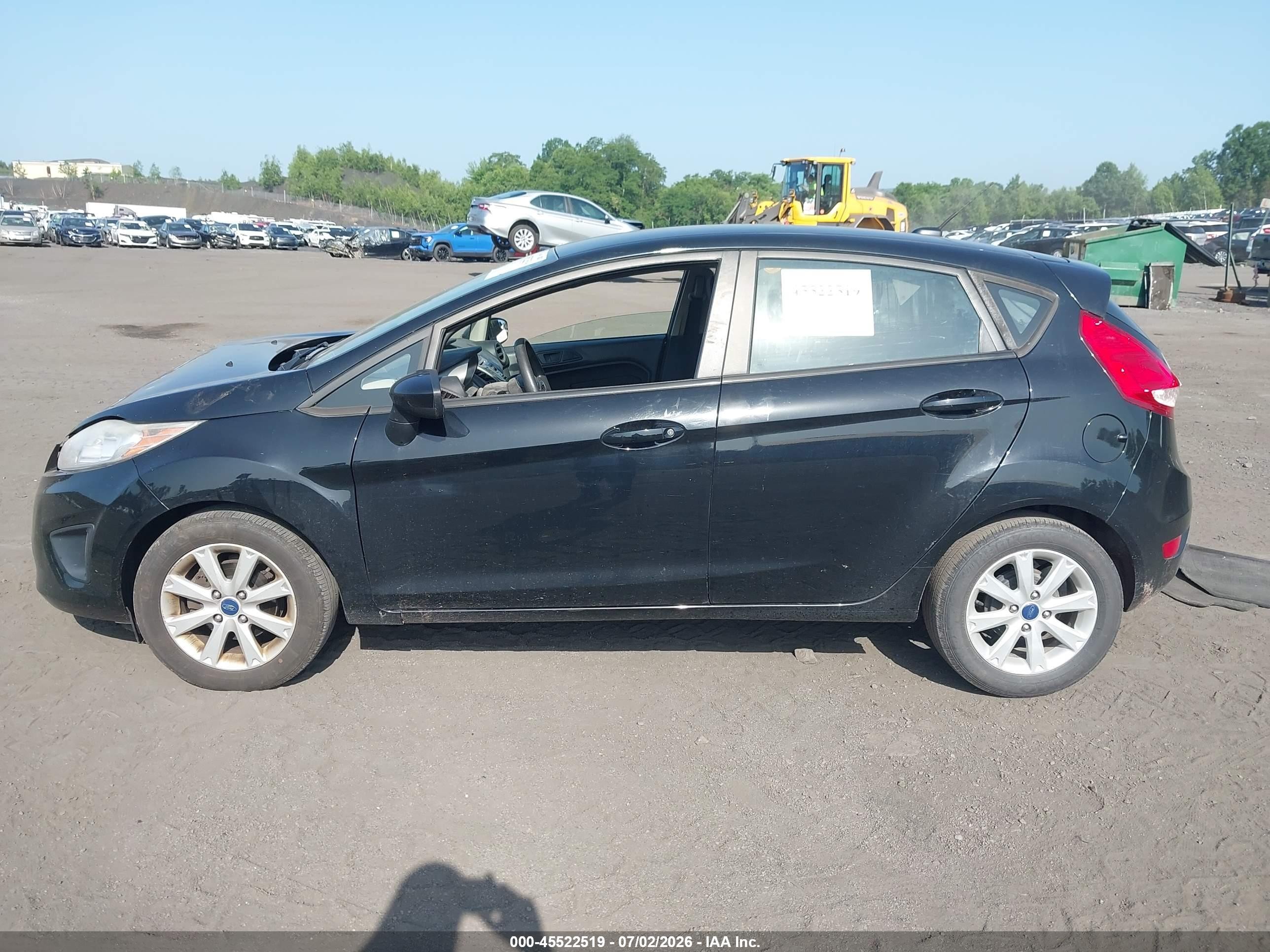 2012 Ford Fiesta Se Black vin: 3FADP4EJ9CM127942