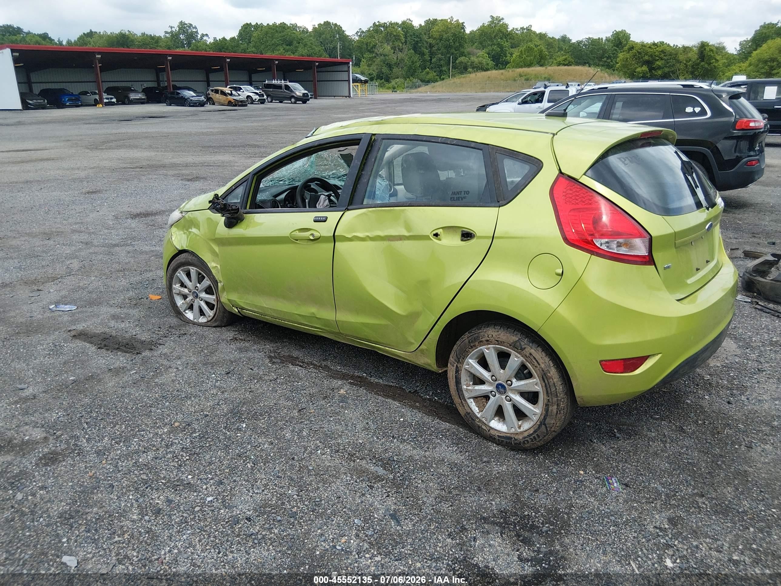 2012 Ford Fiesta Se Green vin: 3FADP4EJ9CM156387