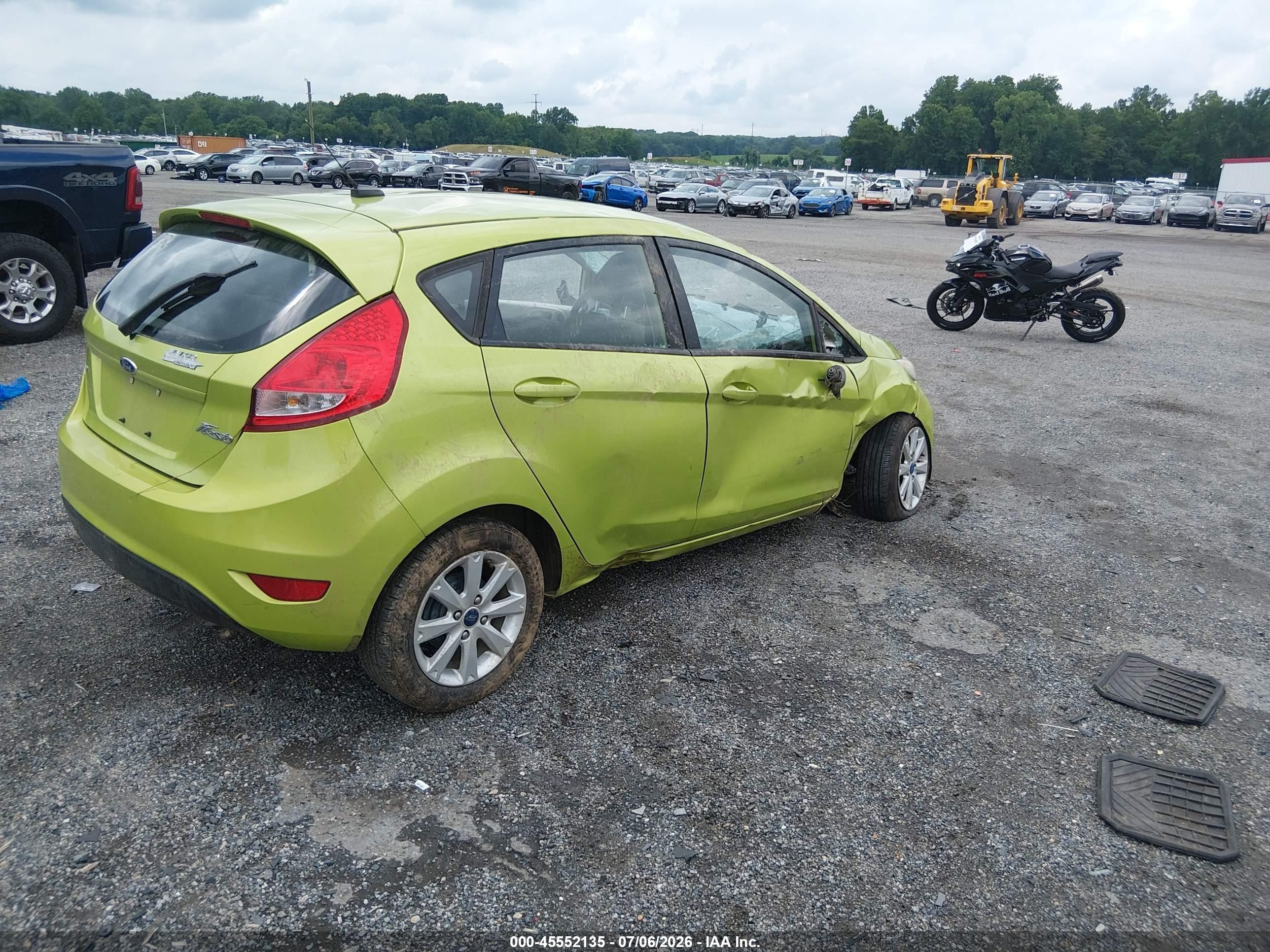 2012 Ford Fiesta Se Green vin: 3FADP4EJ9CM156387