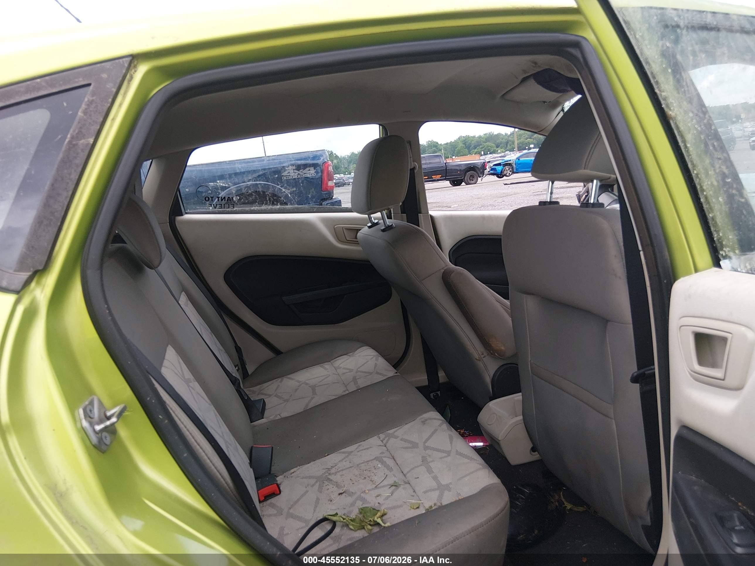 2012 Ford Fiesta Se Green vin: 3FADP4EJ9CM156387