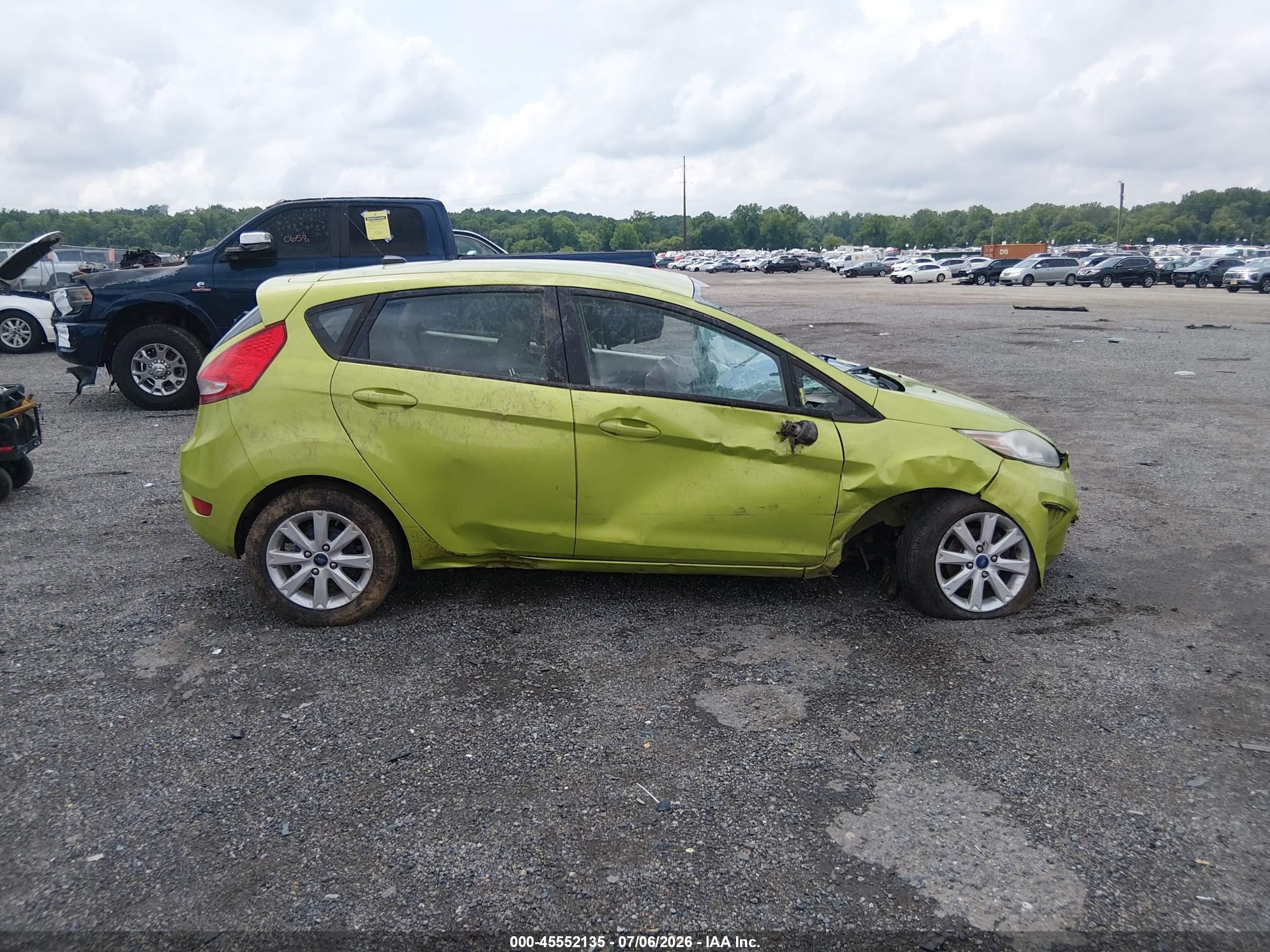 2012 Ford Fiesta Se Green vin: 3FADP4EJ9CM156387