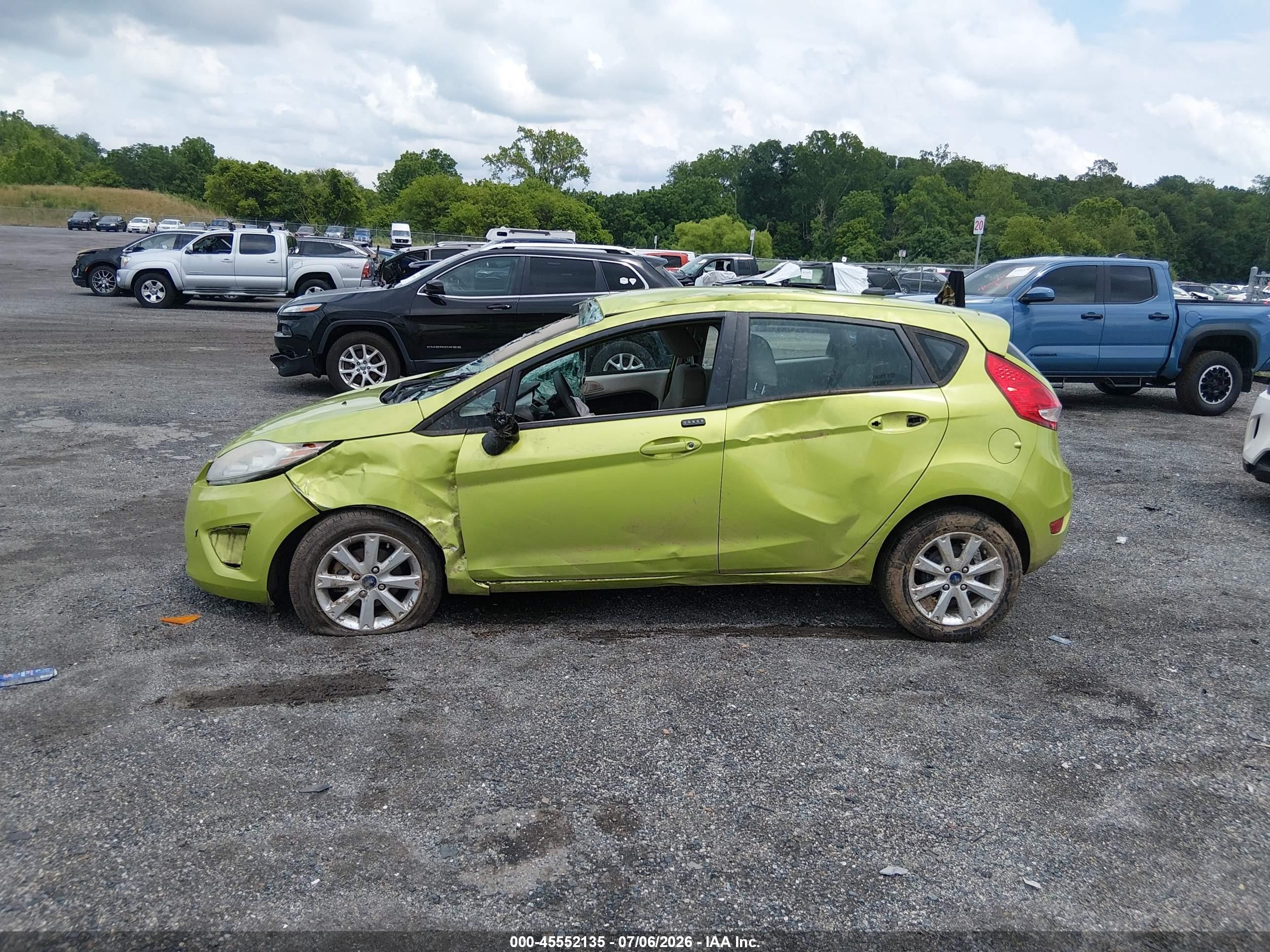 2012 Ford Fiesta Se Green vin: 3FADP4EJ9CM156387