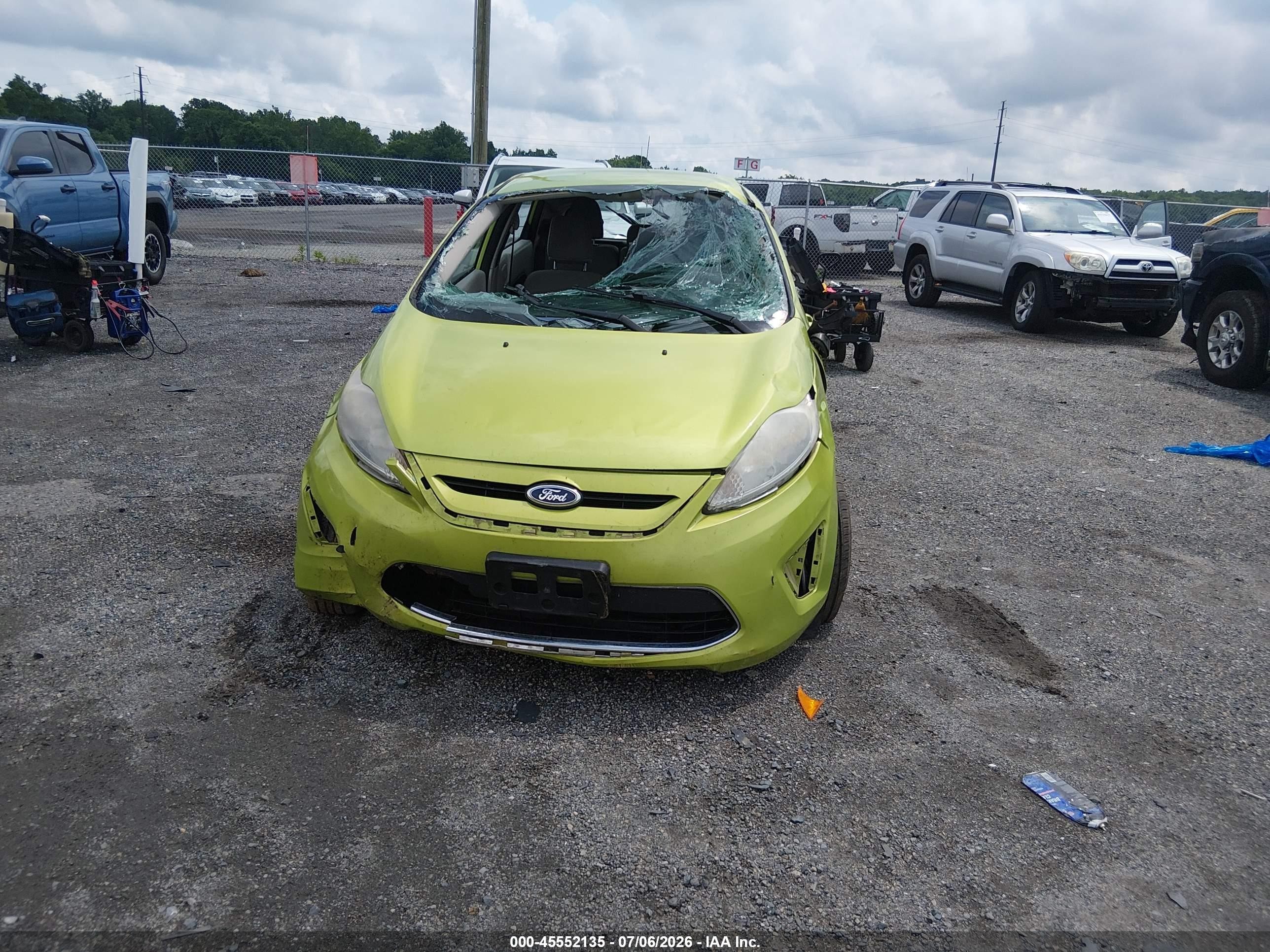 2012 Ford Fiesta Se Green vin: 3FADP4EJ9CM156387