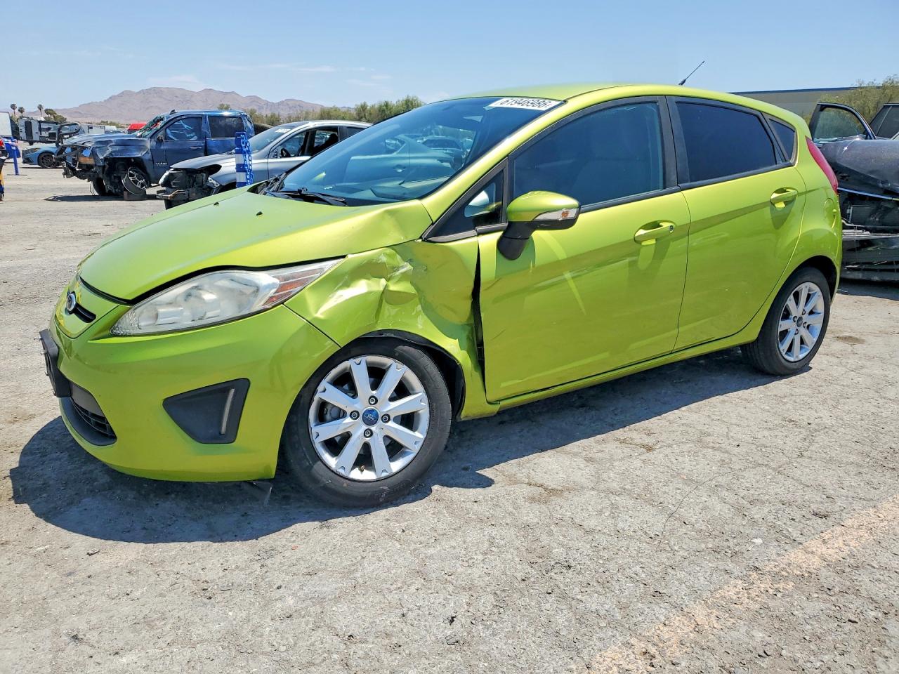 2013 Ford Fiesta Se Green vin: 3FADP4EJ9DM119485