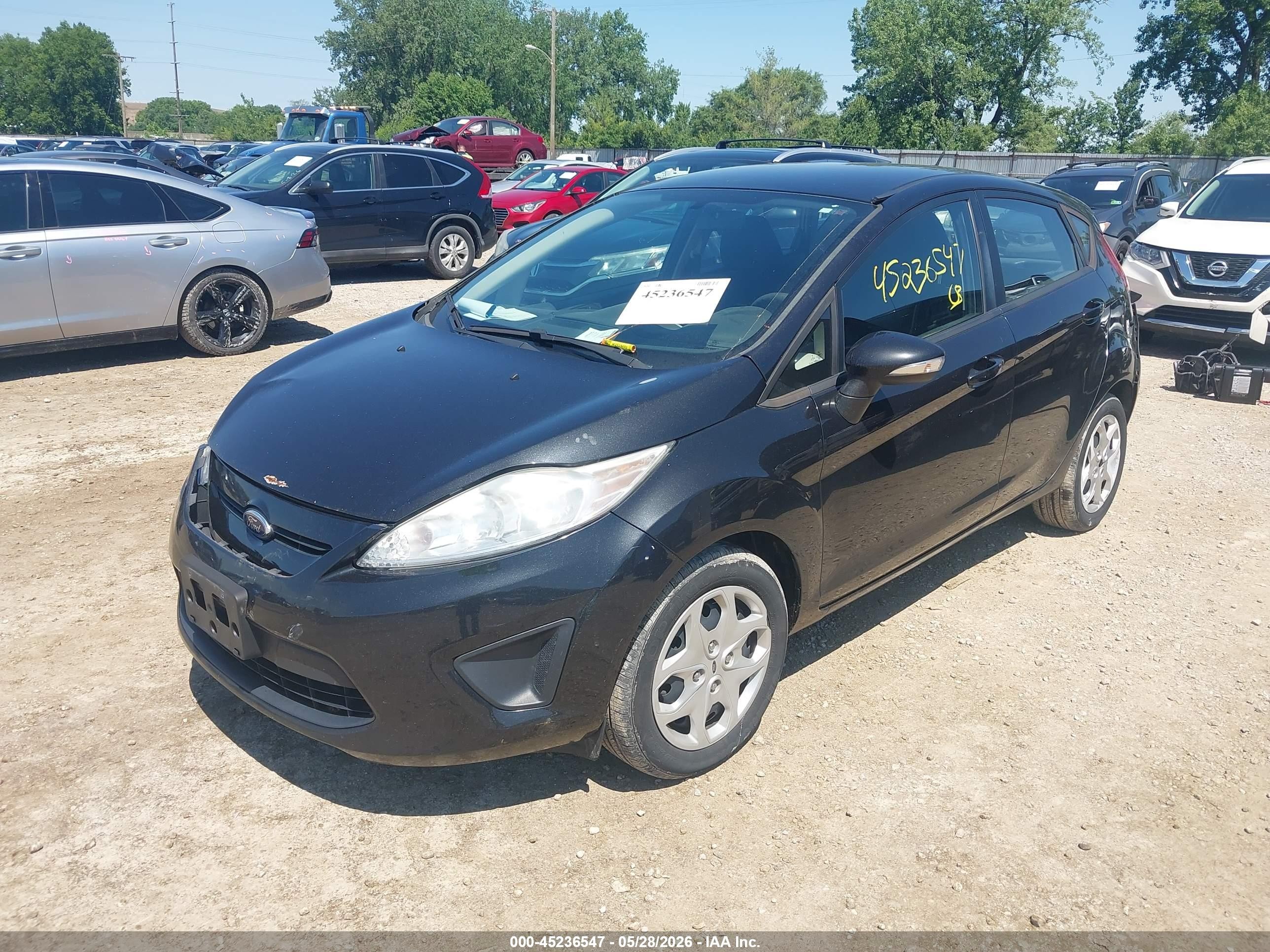 2013 Ford Fiesta Se Black vin: 3FADP4EJ9DM199855