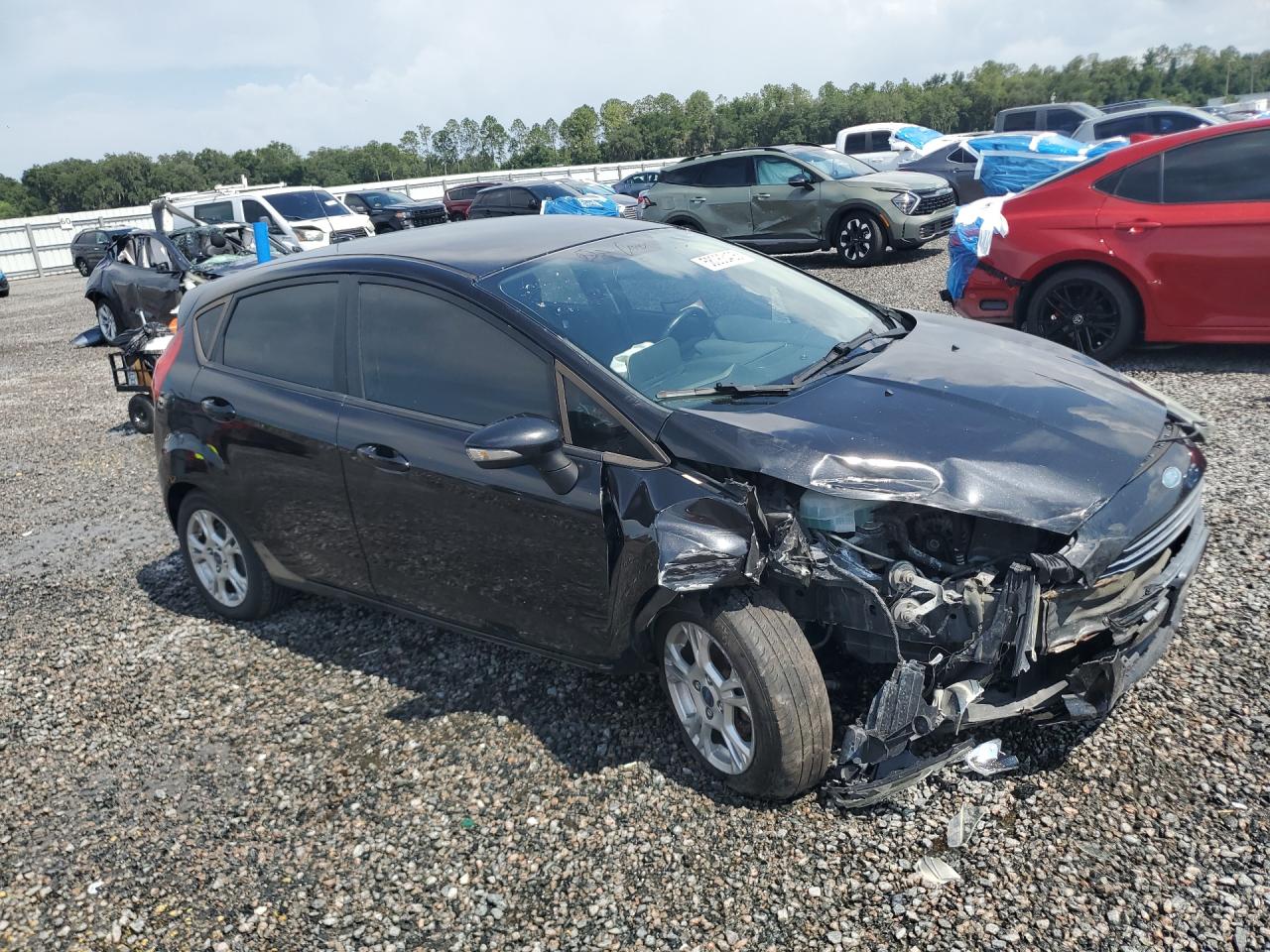 2014 Ford Fiesta Se Black vin: 3FADP4EJ9EM114790