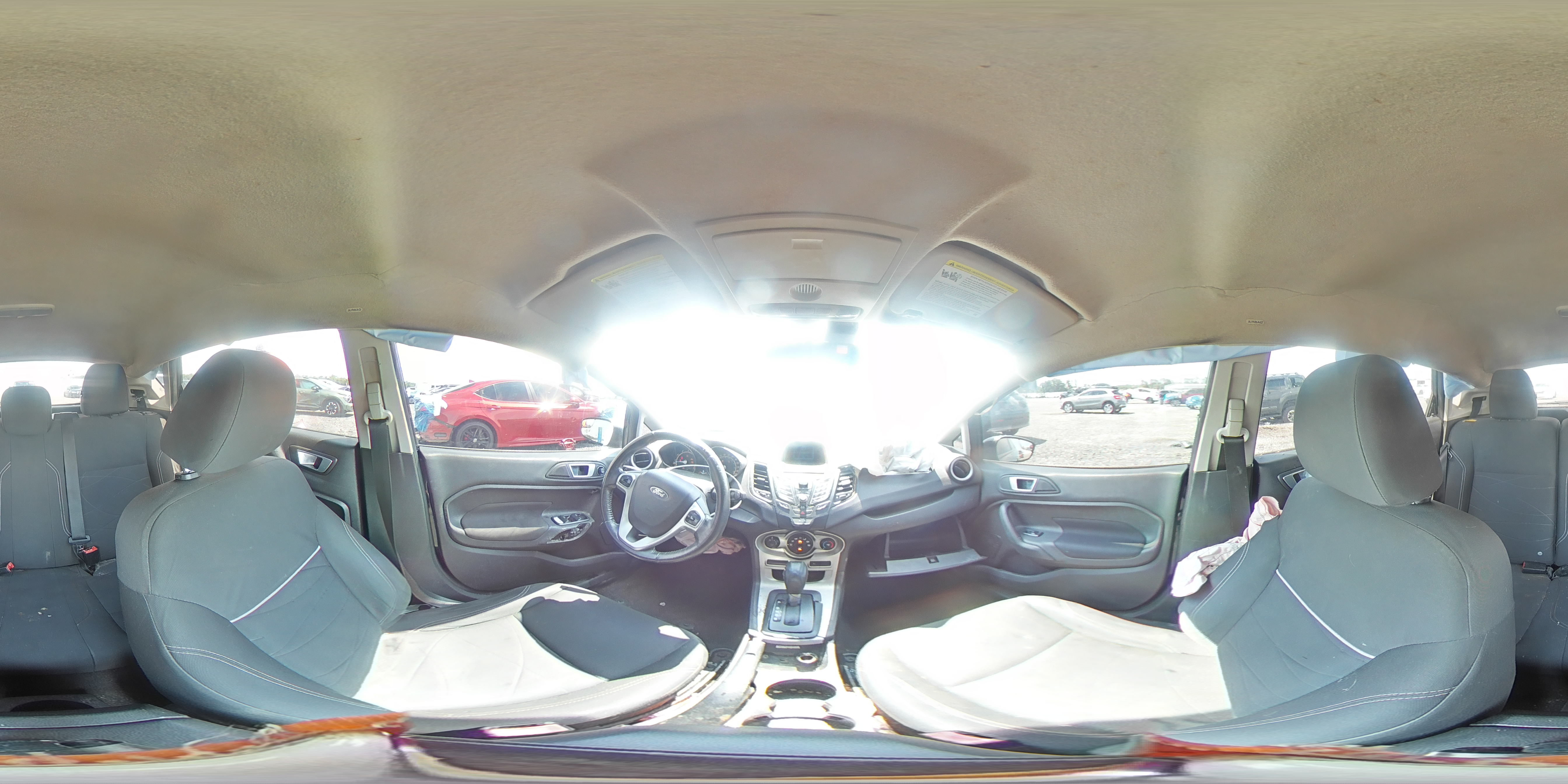 2014 Ford Fiesta Se Black vin: 3FADP4EJ9EM114790