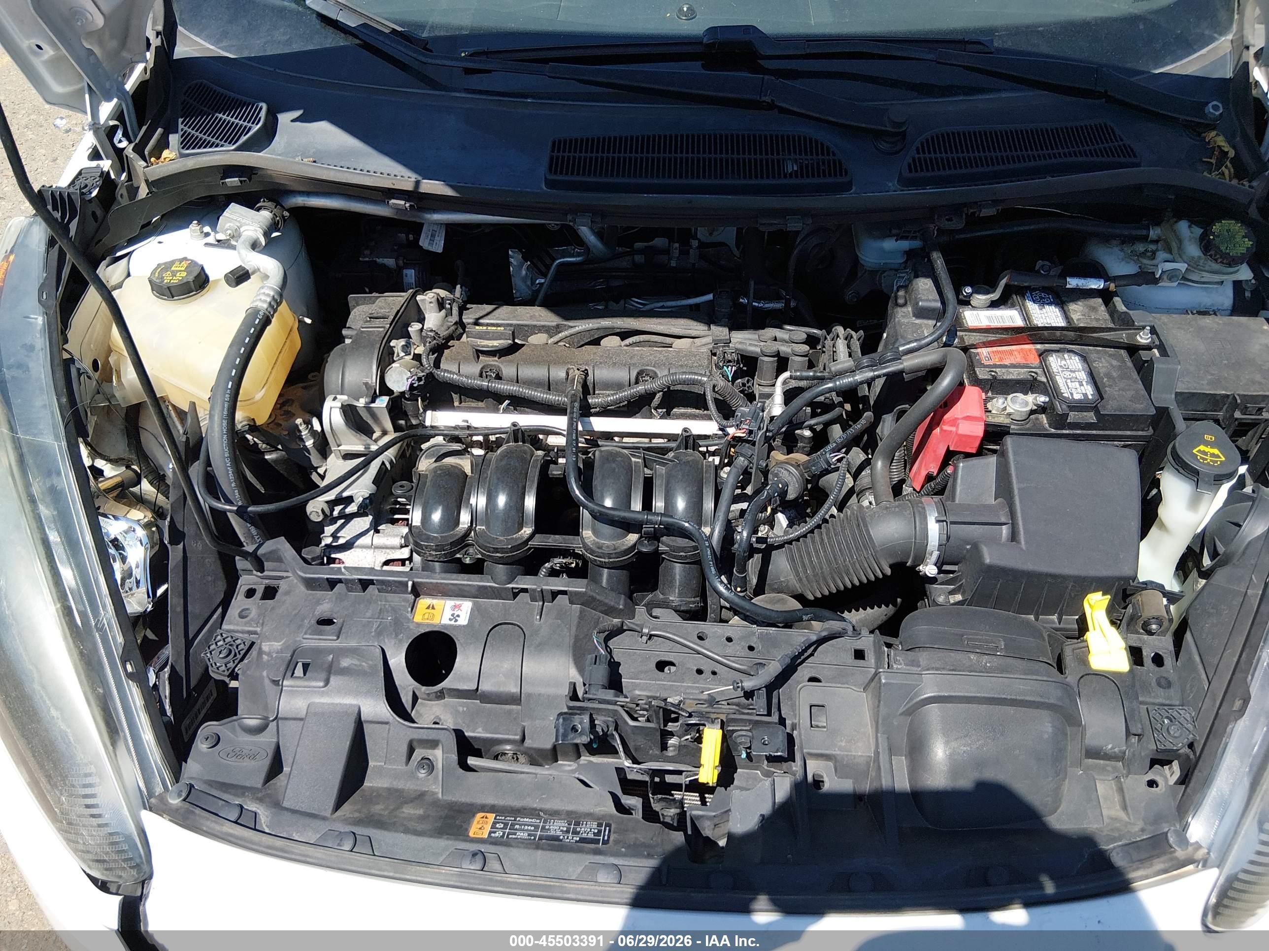 2014 Ford Fiesta Se White vin: 3FADP4EJ9EM133453