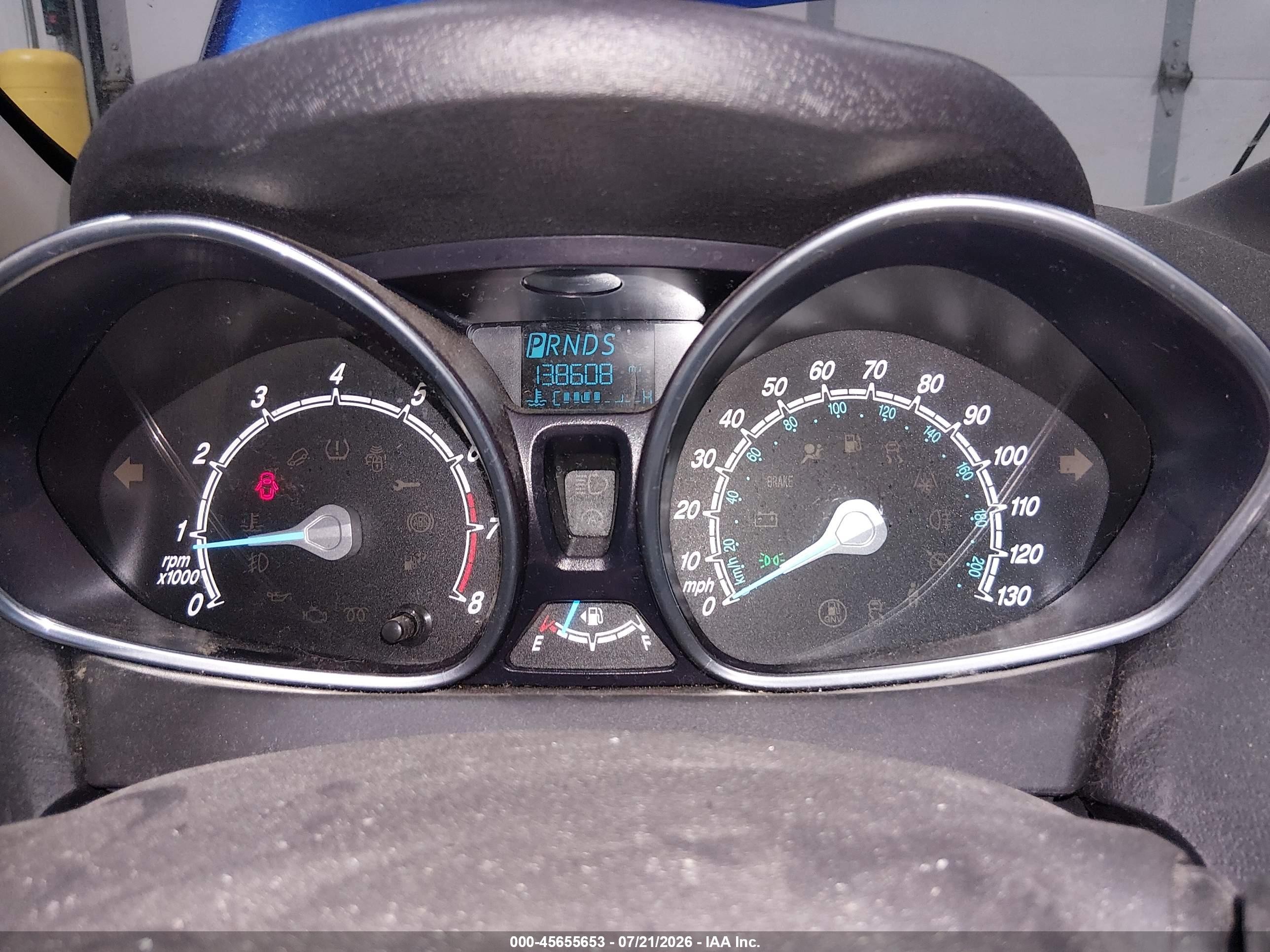 2014 Ford Fiesta Se Blue vin: 3FADP4EJ9EM160250