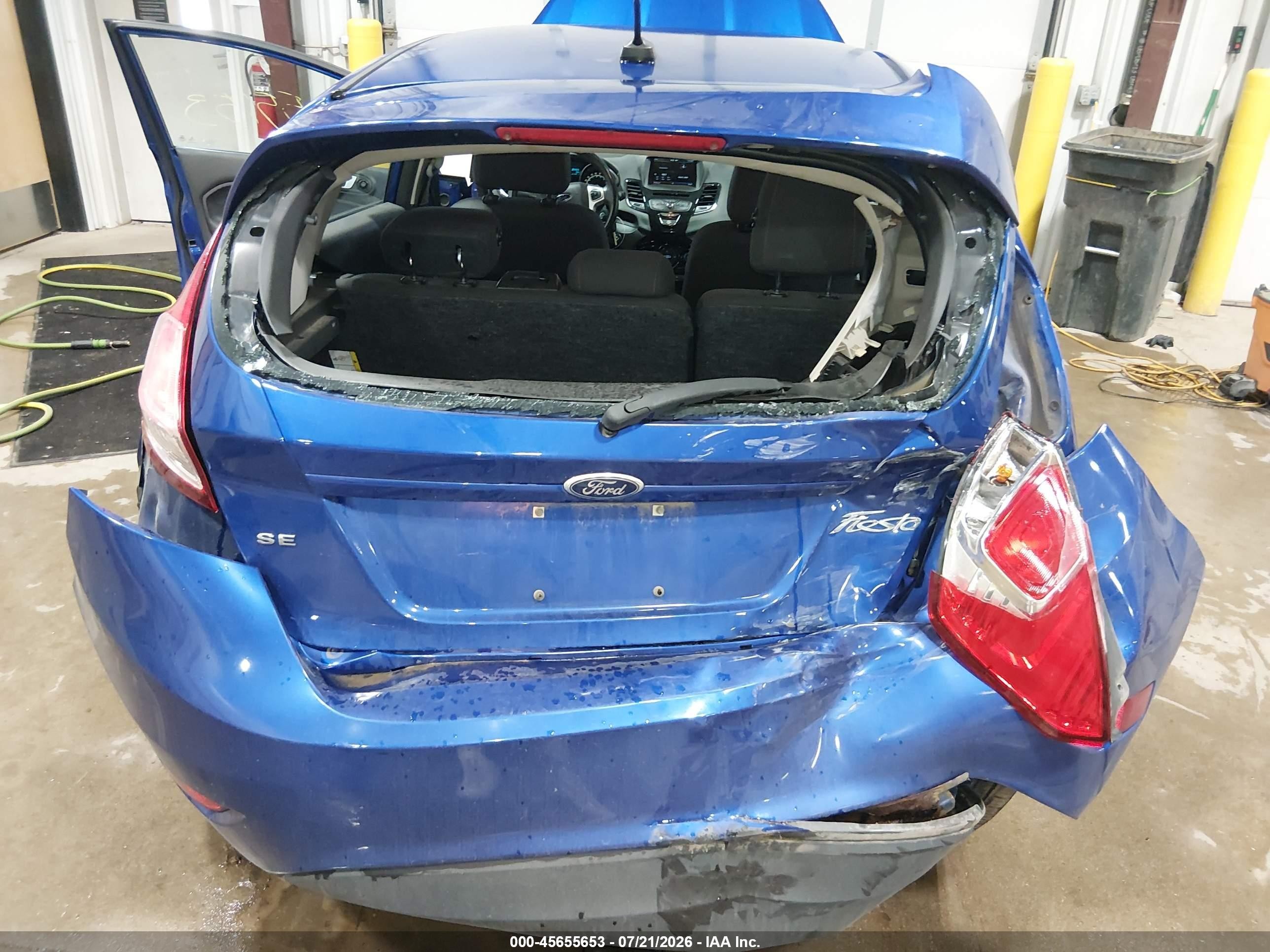2014 Ford Fiesta Se Blue vin: 3FADP4EJ9EM160250