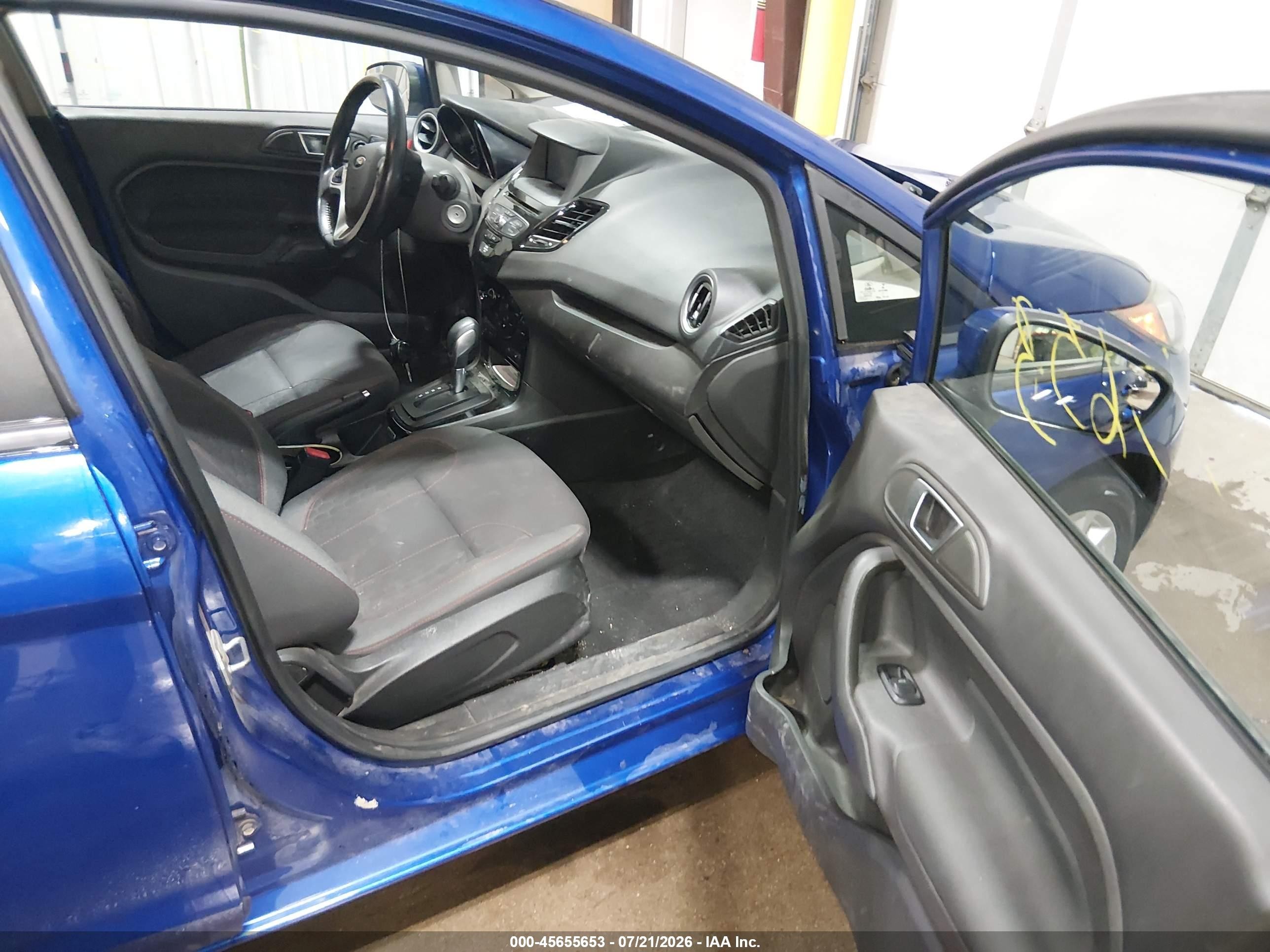 2014 Ford Fiesta Se Blue vin: 3FADP4EJ9EM160250