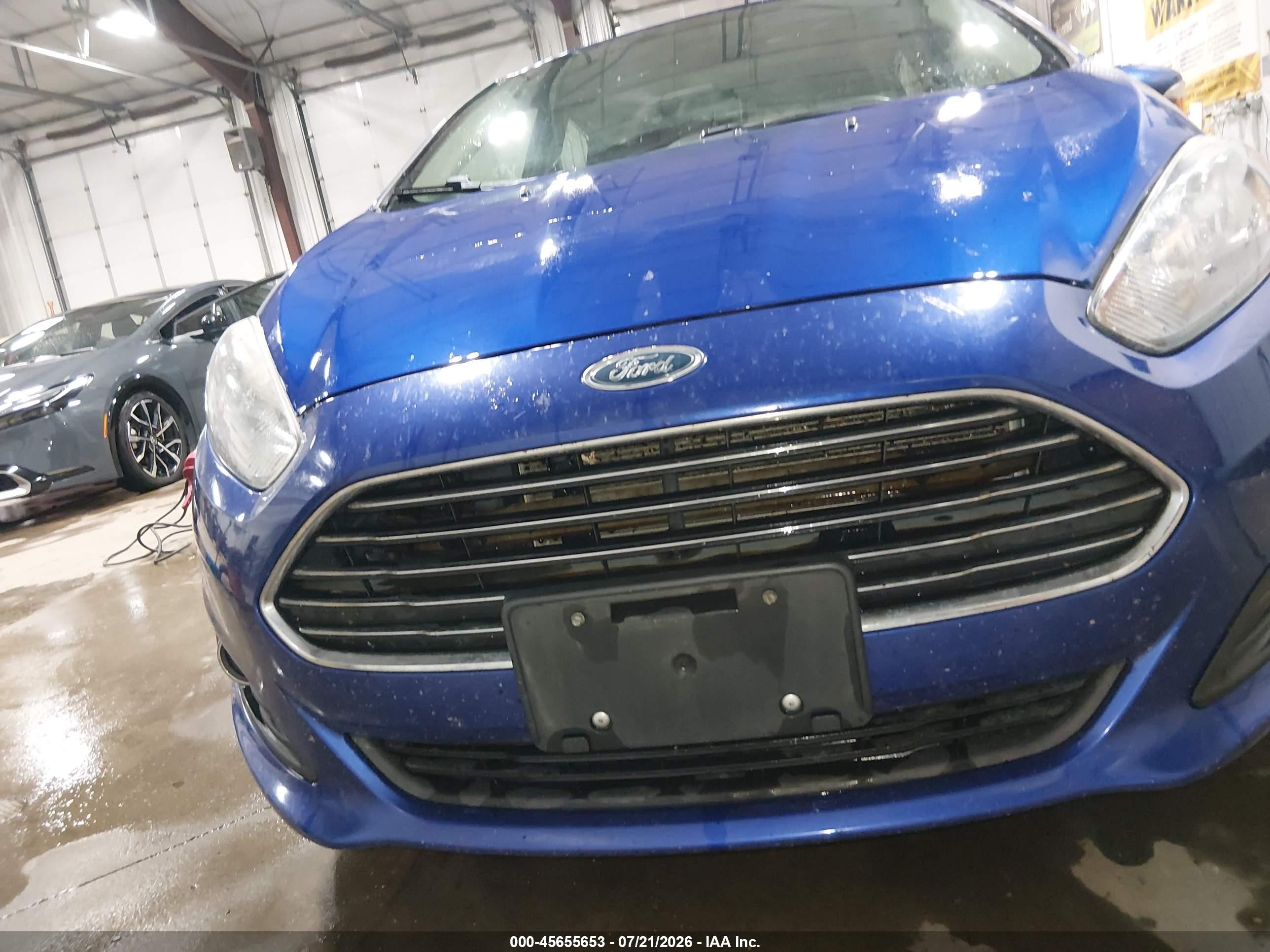 2014 Ford Fiesta Se Blue vin: 3FADP4EJ9EM160250