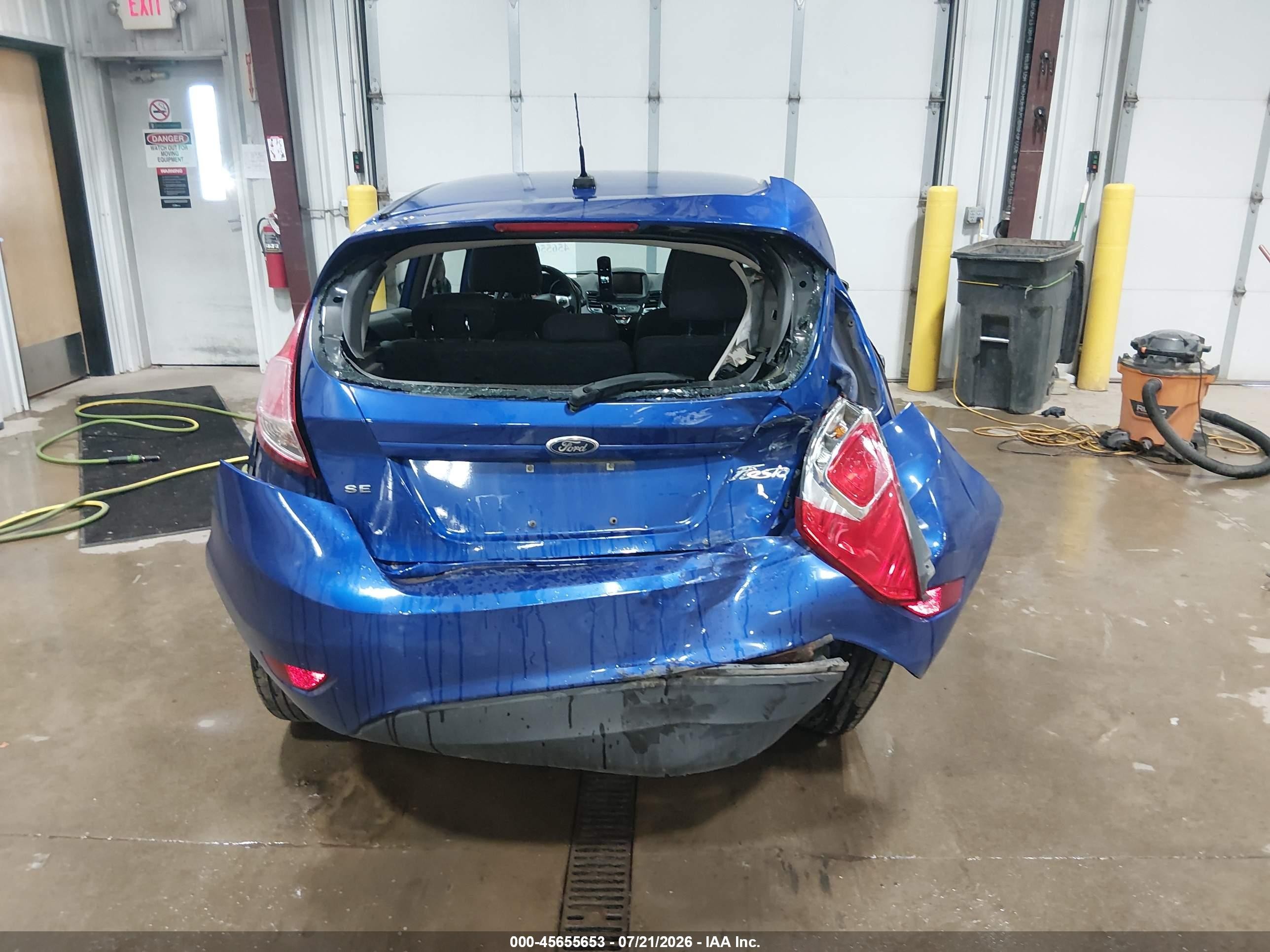 2014 Ford Fiesta Se Blue vin: 3FADP4EJ9EM160250